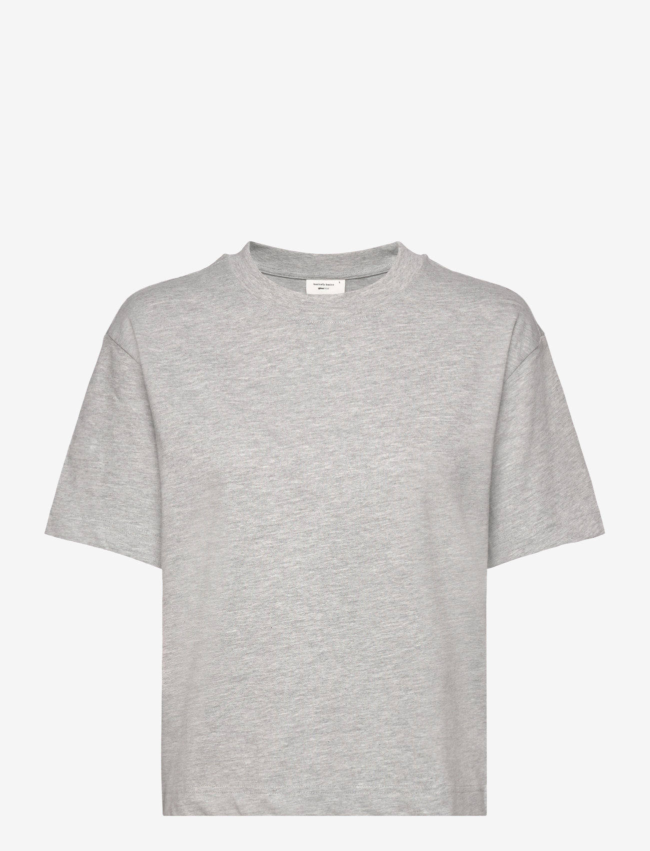 Gina Tricot - Perfect tee - t-shirts - lt grey melange - 0