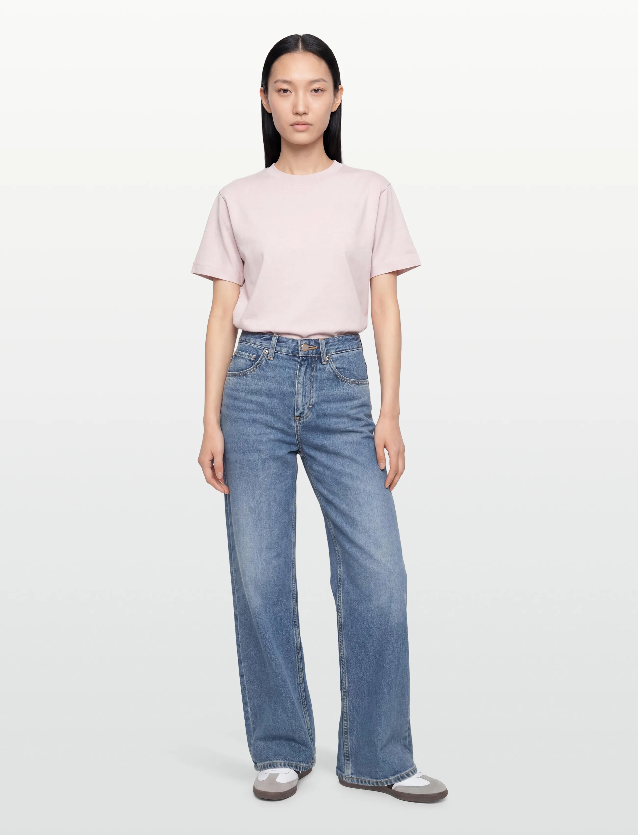 Gina Tricot Perfect Tee, Kvinder, Basic Kortærmet T-Shirt, Pink, Str: XXS