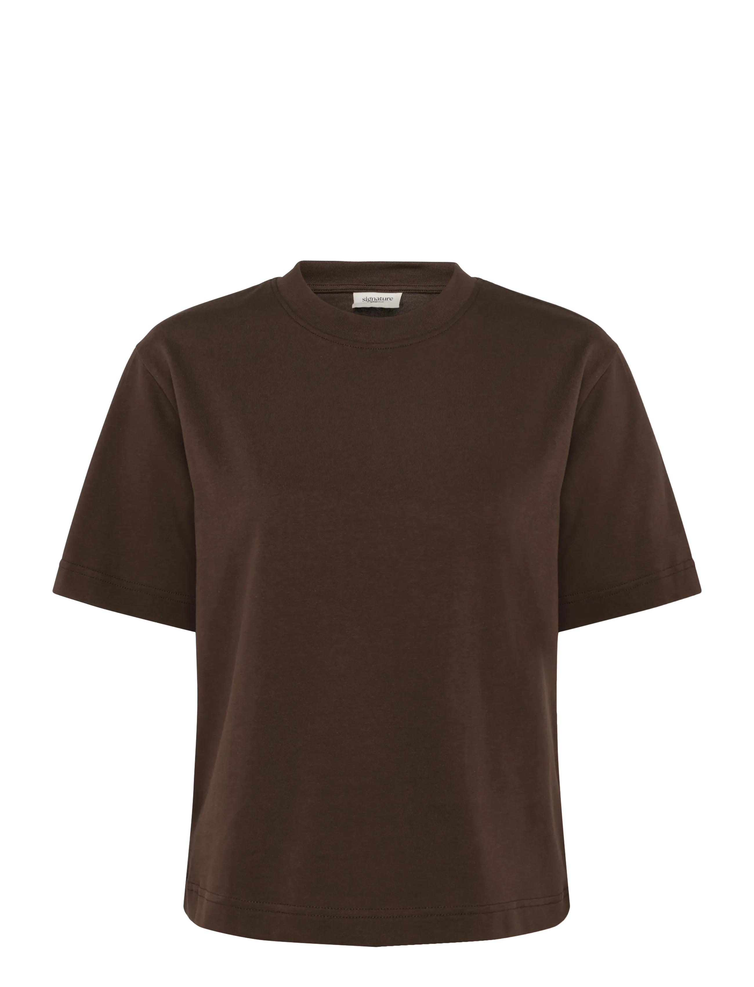 Gina Tricot Perfect tee - Hubased rõivad - SEAL BROWN (7083) / brown