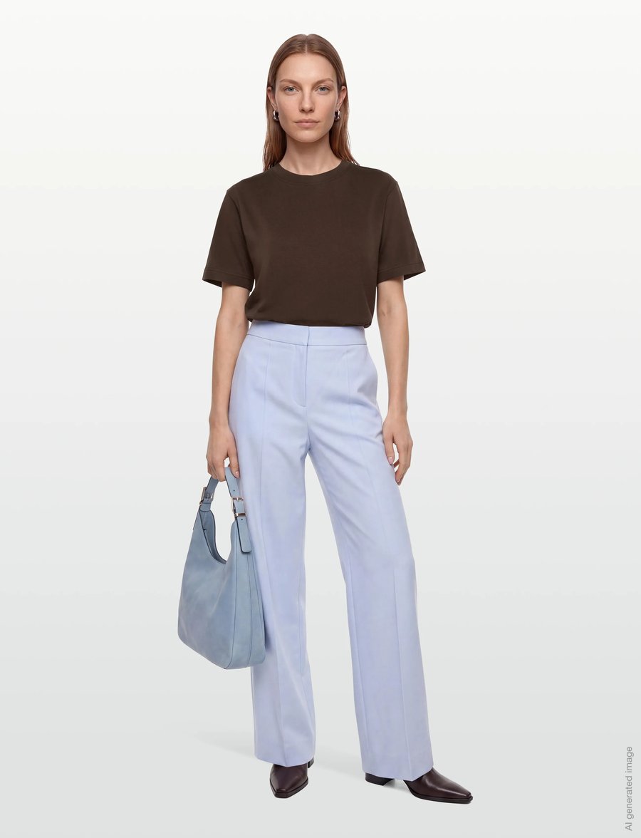 Gina Tricot - Perfect tee - t-shirts - seal brown (7083) - 0