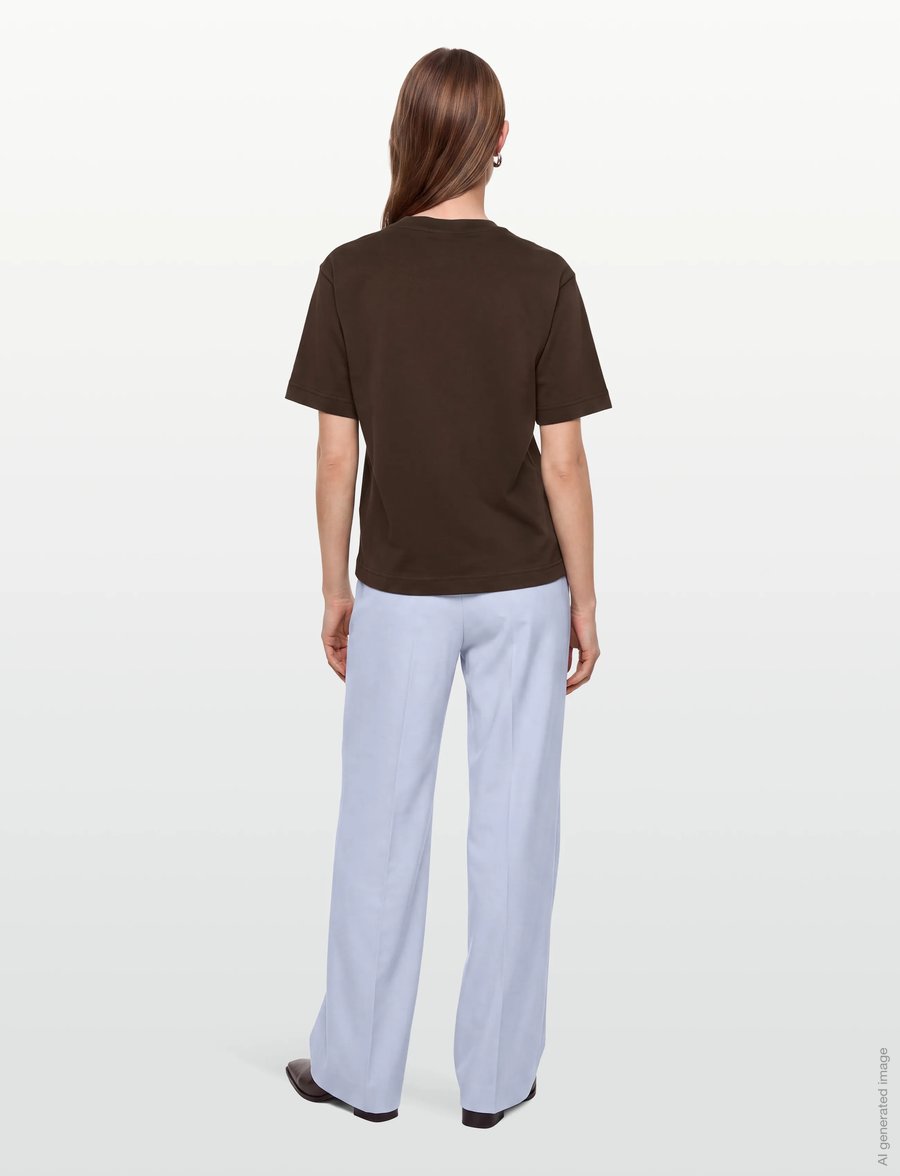 Gina Tricot - Perfect tee - t-shirts - seal brown (7083) - 4