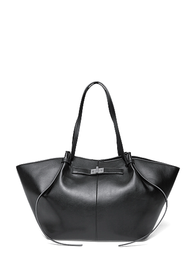 Gina Tricot Long strap pu bag - Shoppers & Tote Bags - BLACK/SILVER / black