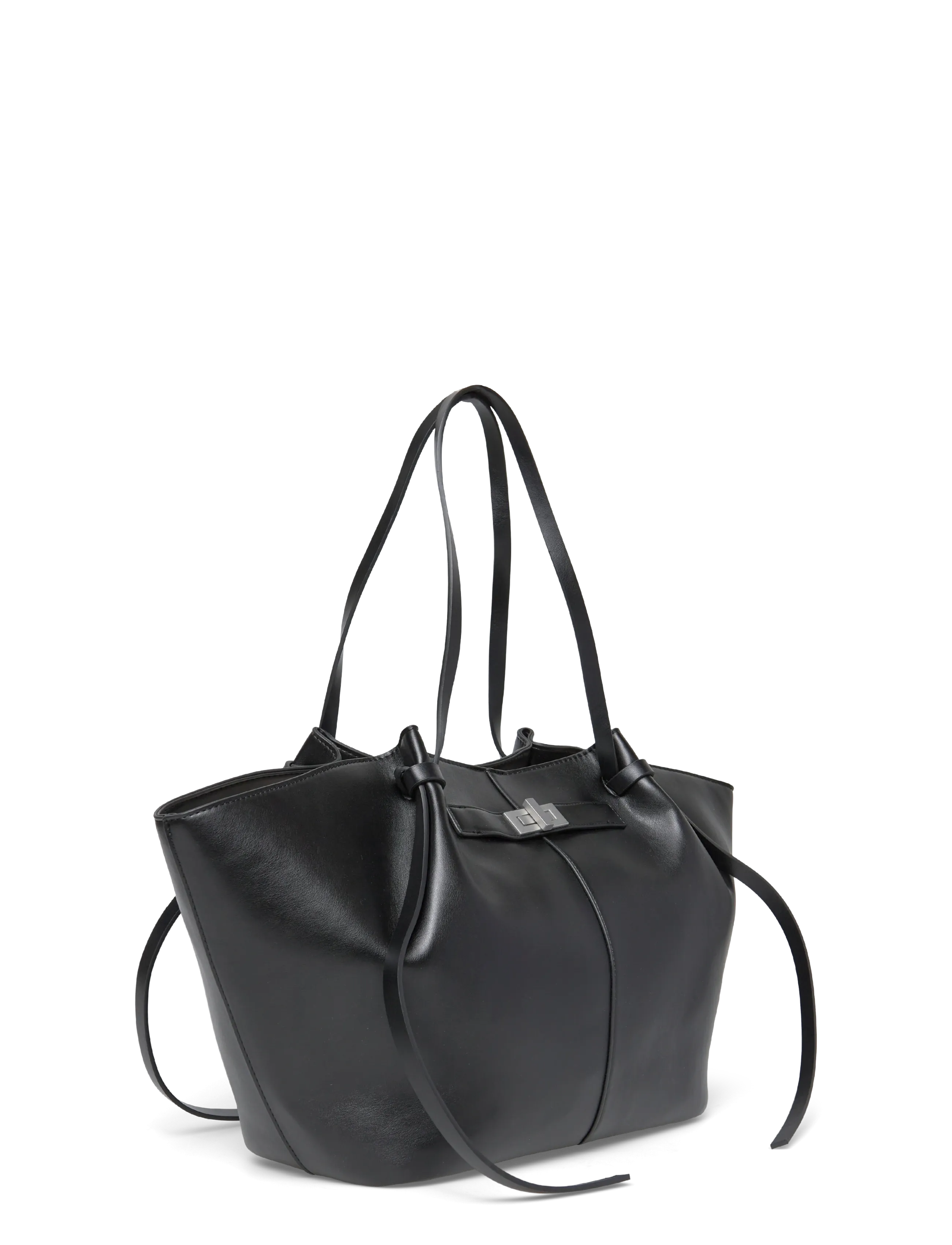 Gina Tricot - Long strap pu bag - shopperki - black/silver - 2