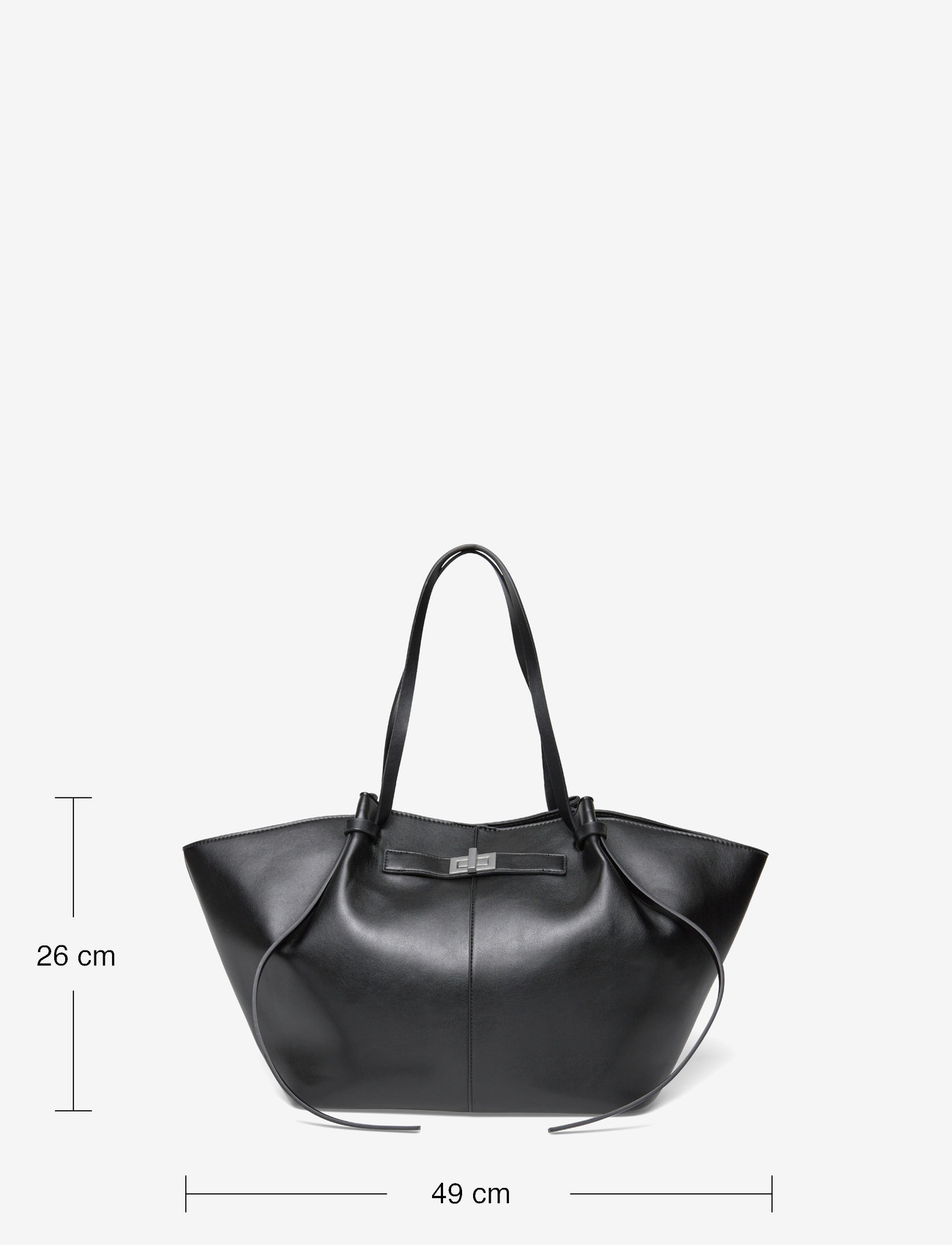 Gina Tricot - Long strap pu bag - shoppingväskor - black/silver - 3