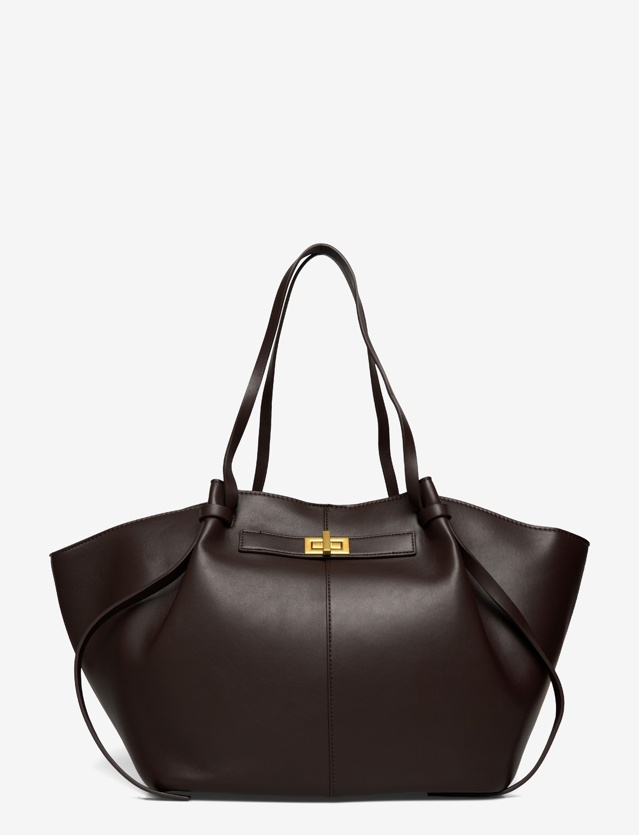 Gina Tricot - Long strap pu bag - shoppers - chocolate brown (7085) - 0