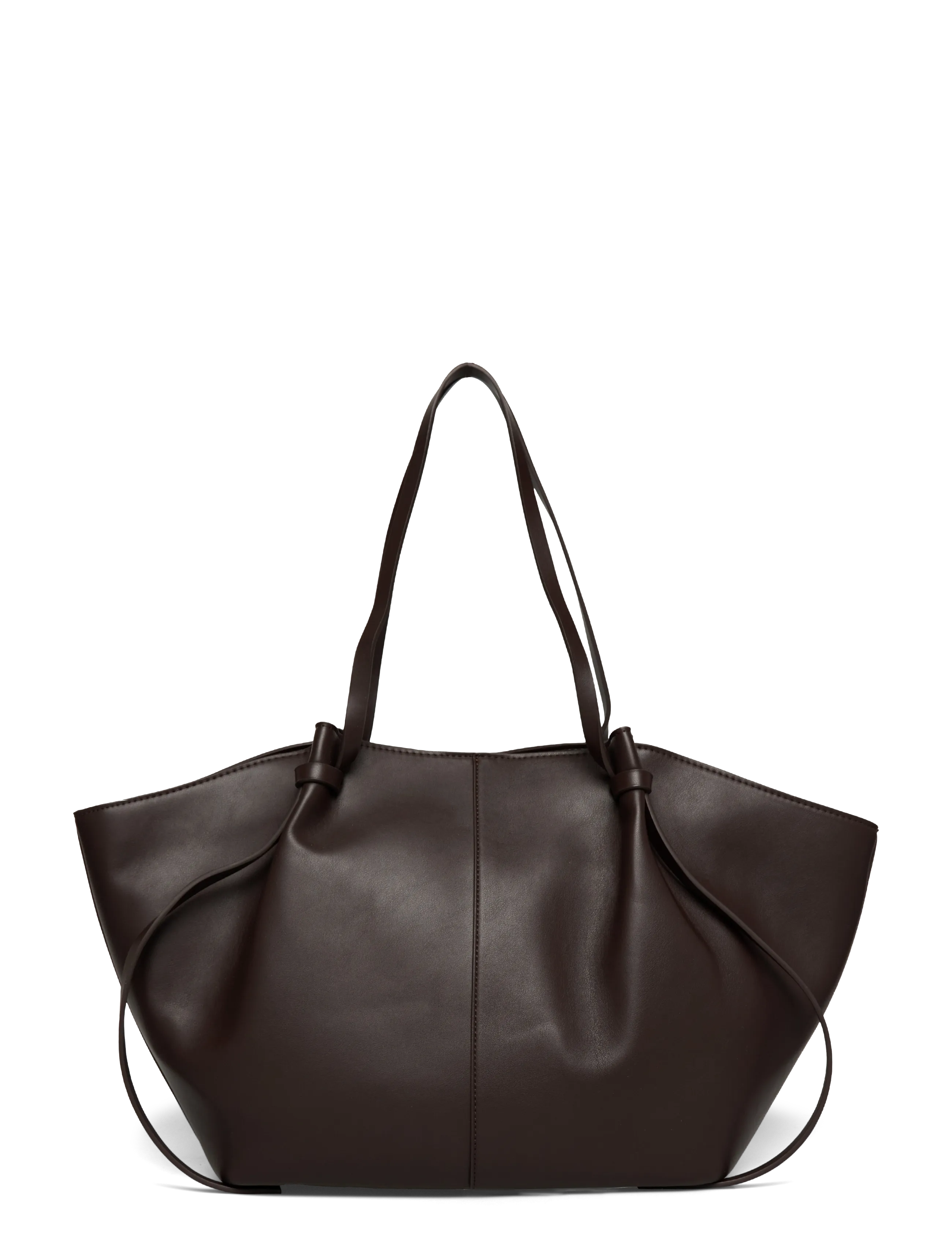 Gina Tricot - Long strap pu bag - shoppere - chocolate brown (7085) - 1