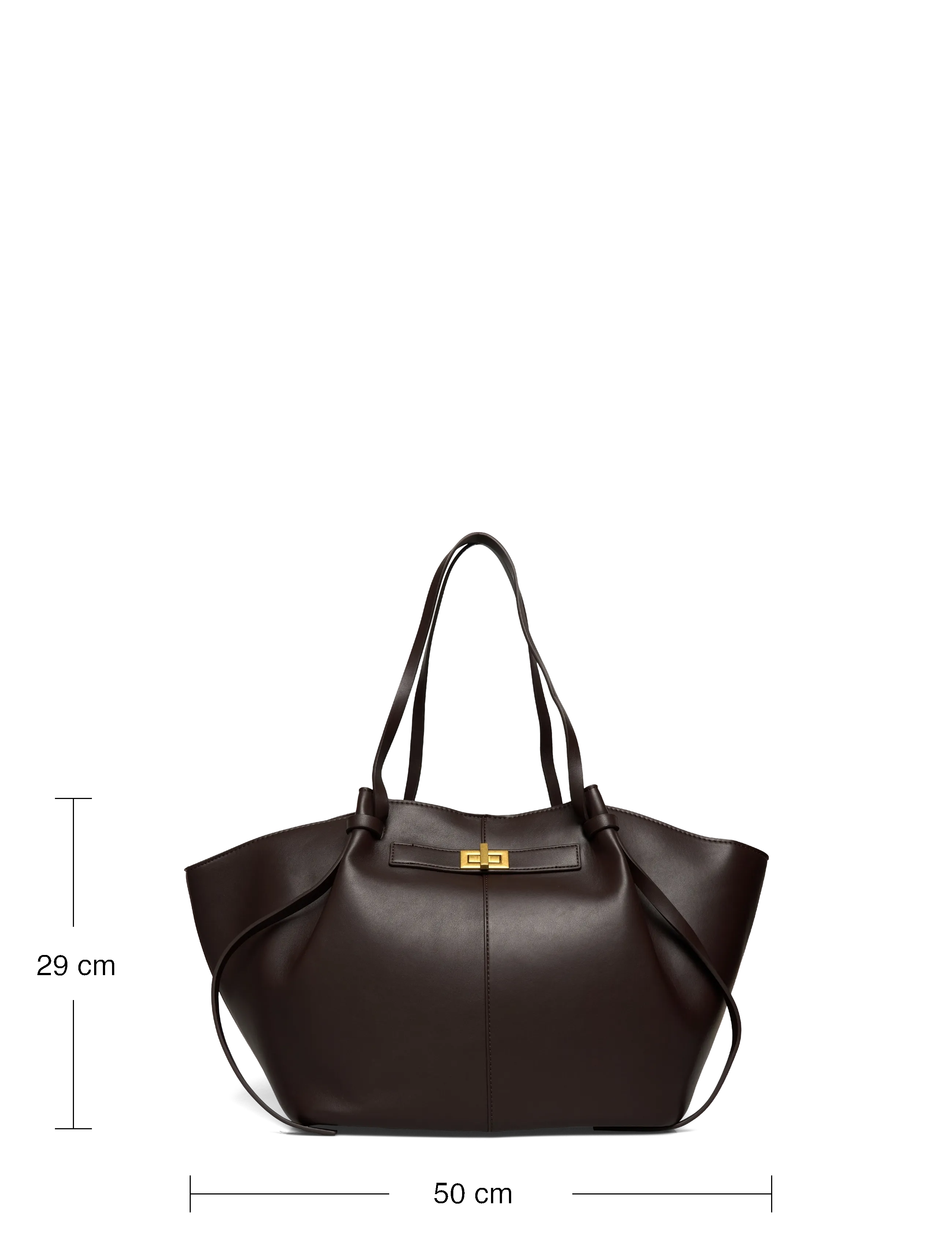 Gina Tricot - Long strap pu bag - shoppere - chocolate brown (7085) - 3
