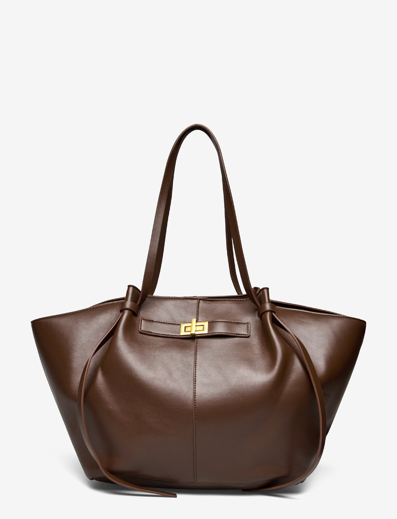 Gina Tricot - Long strap pu bag - shoppers - dark brown (7180) - 0