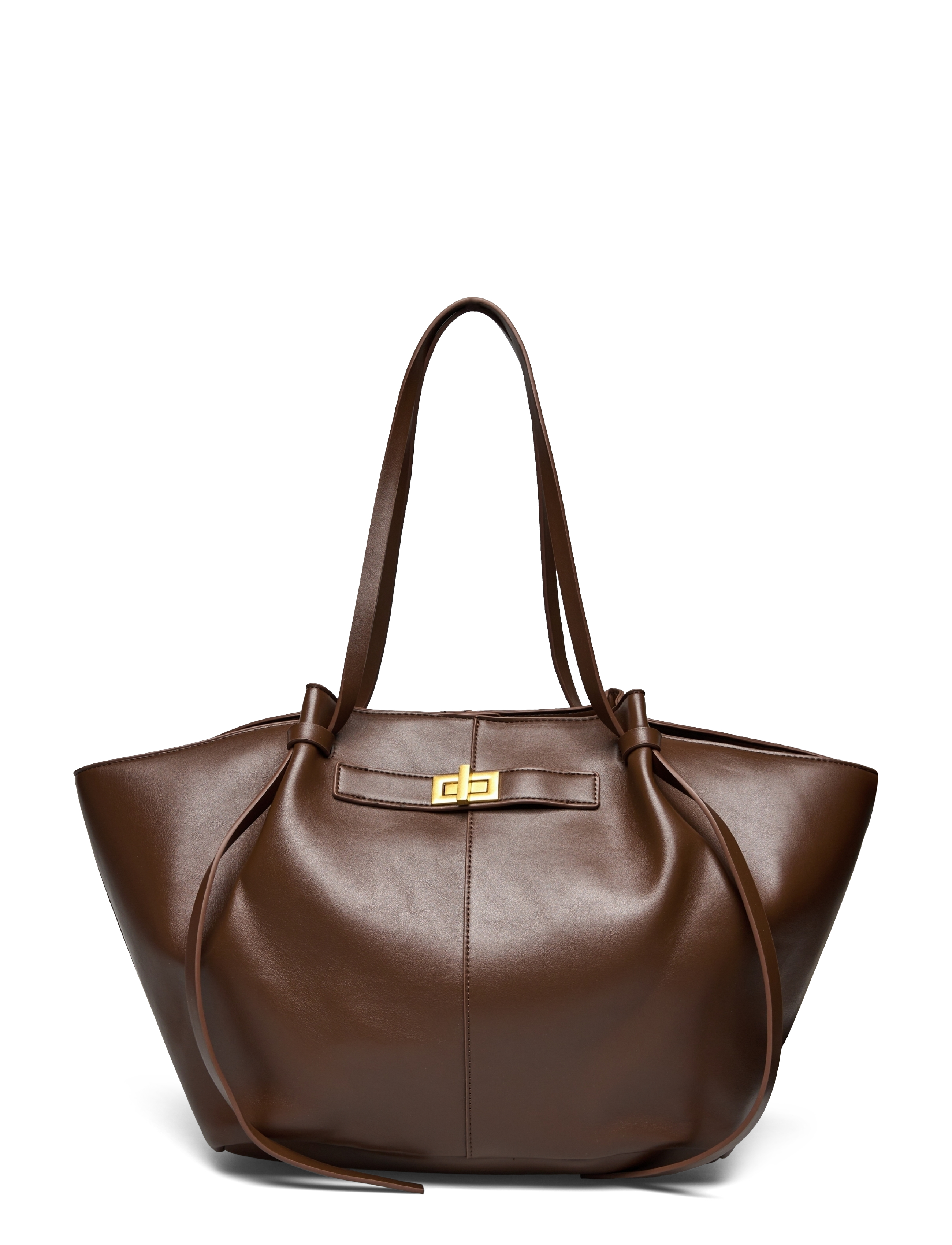Gina Tricot Long strap pu bag - Tasker - DARK BROWN (7180) / brown