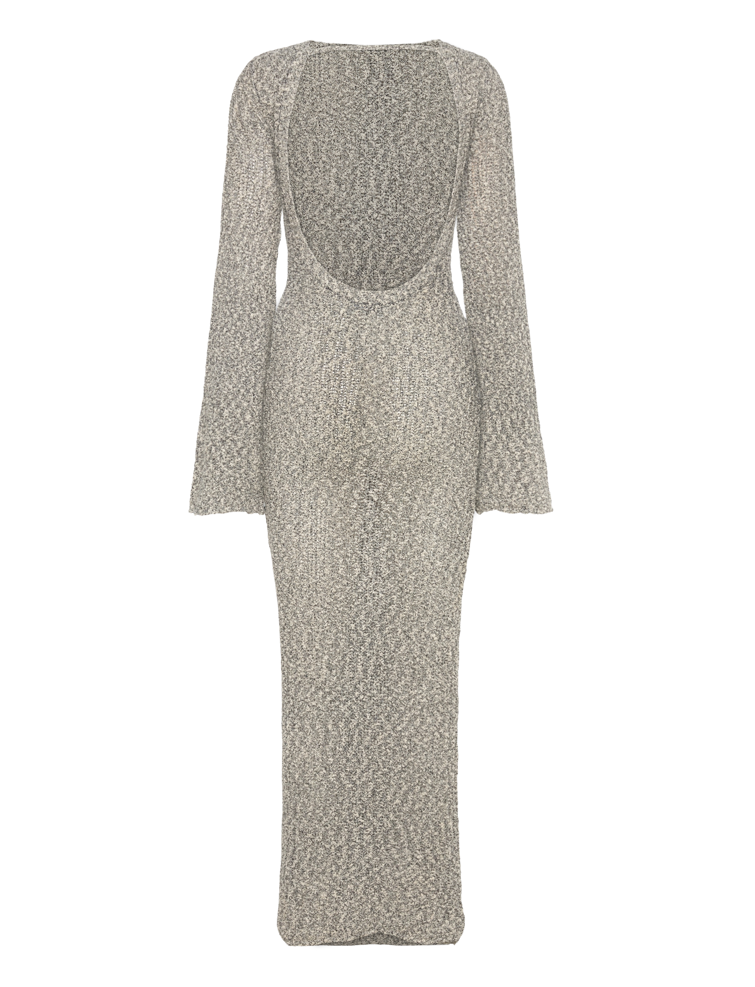 Gina Tricot - Slub knitted dress - strickkleider - black/white - 1