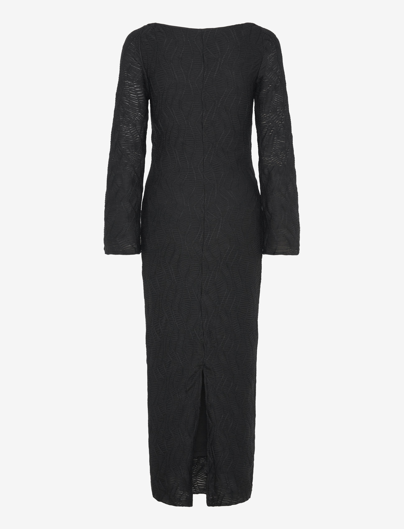 Gina Tricot - Textured dress - stramme kjoler - black (9000) - 1