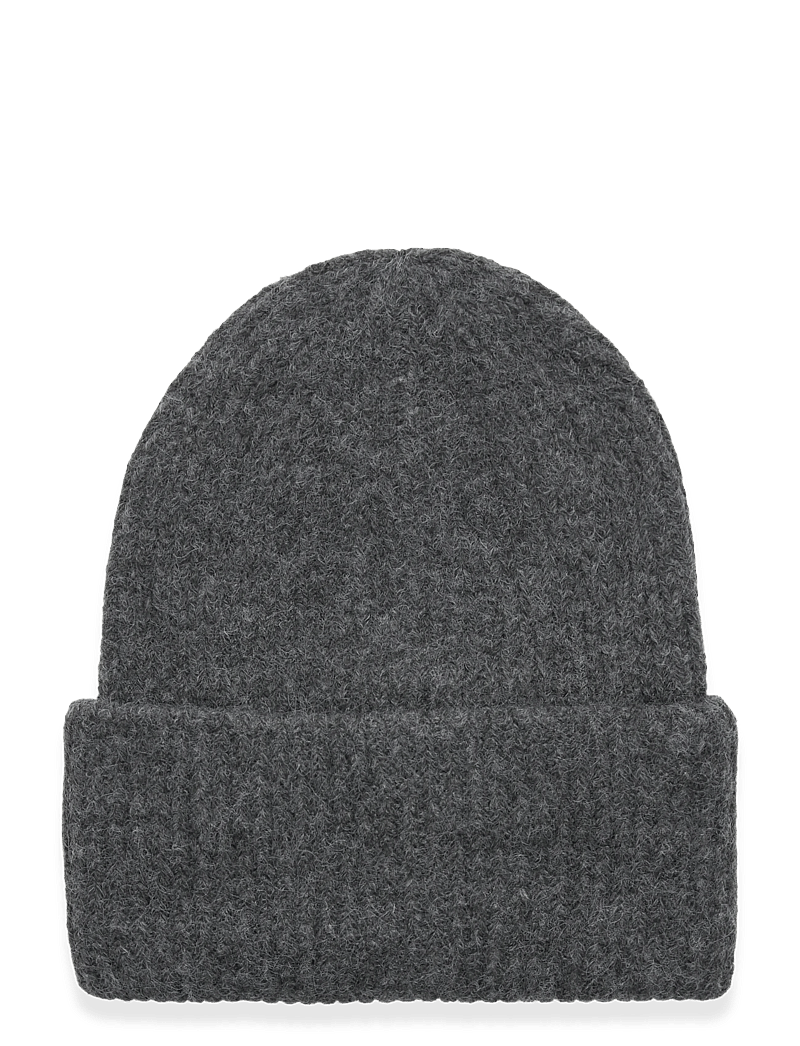 Gina Tricot - Rib beanie - megztos kepurės - antracit - 0
