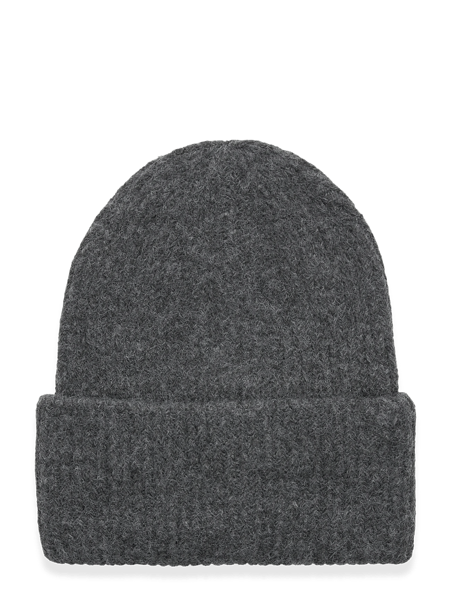 Gina Tricot - Rib beanie - mutsen - antracit - 0