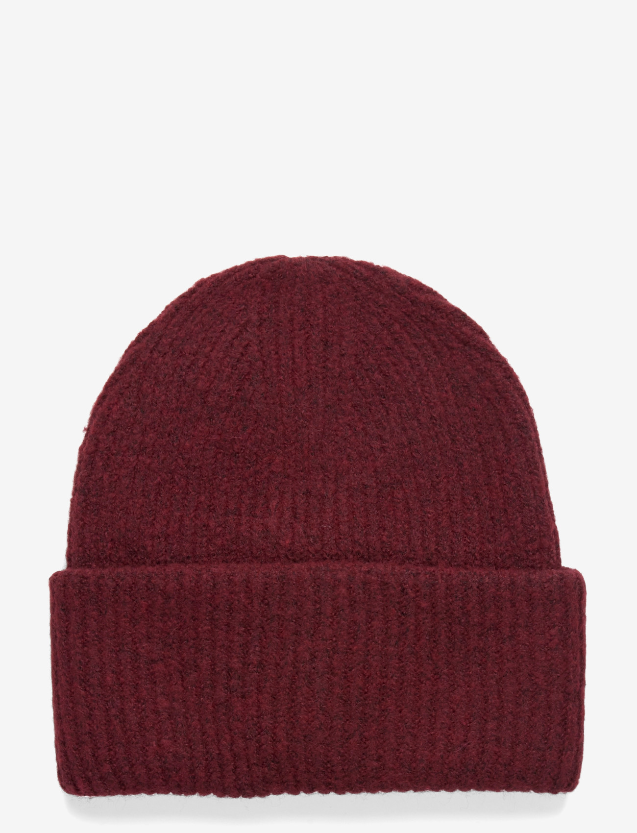 Gina Tricot - Rib beanie - mössor - burgundy (4670) - 0