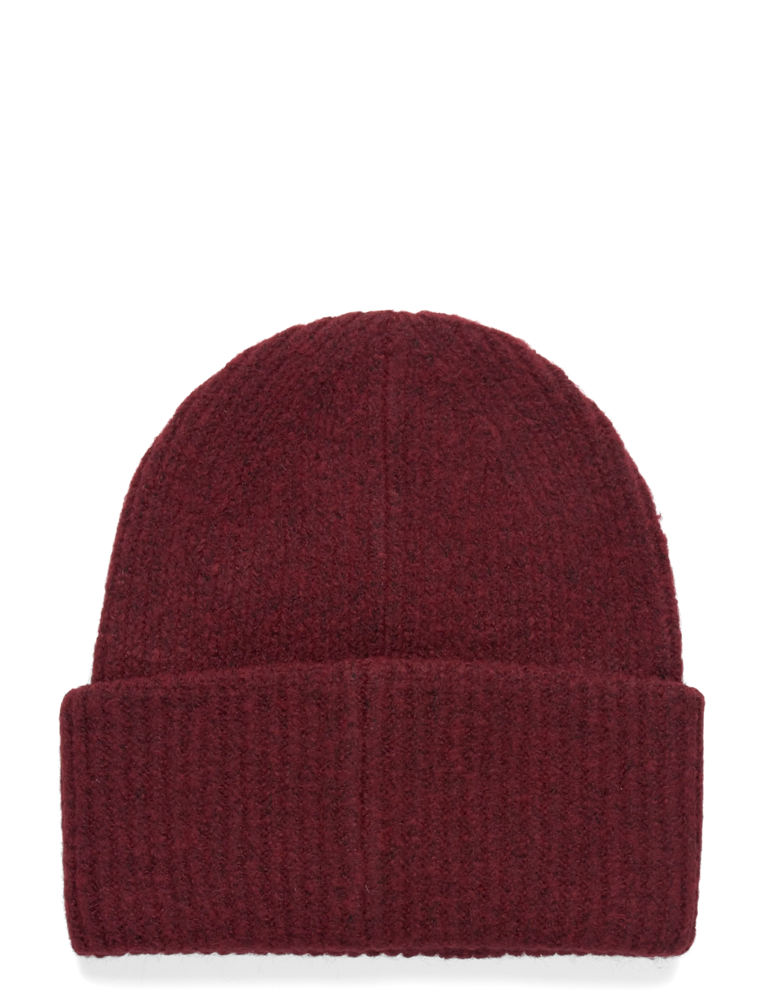 Gina Tricot - Rib beanie - mössor - burgundy (4670) - 1