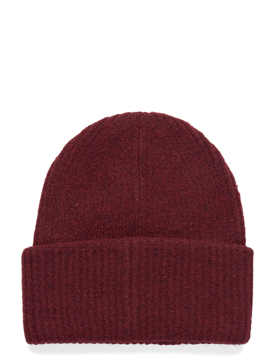 Gina Tricot - Rib beanie - mössor - burgundy (4670) - 1