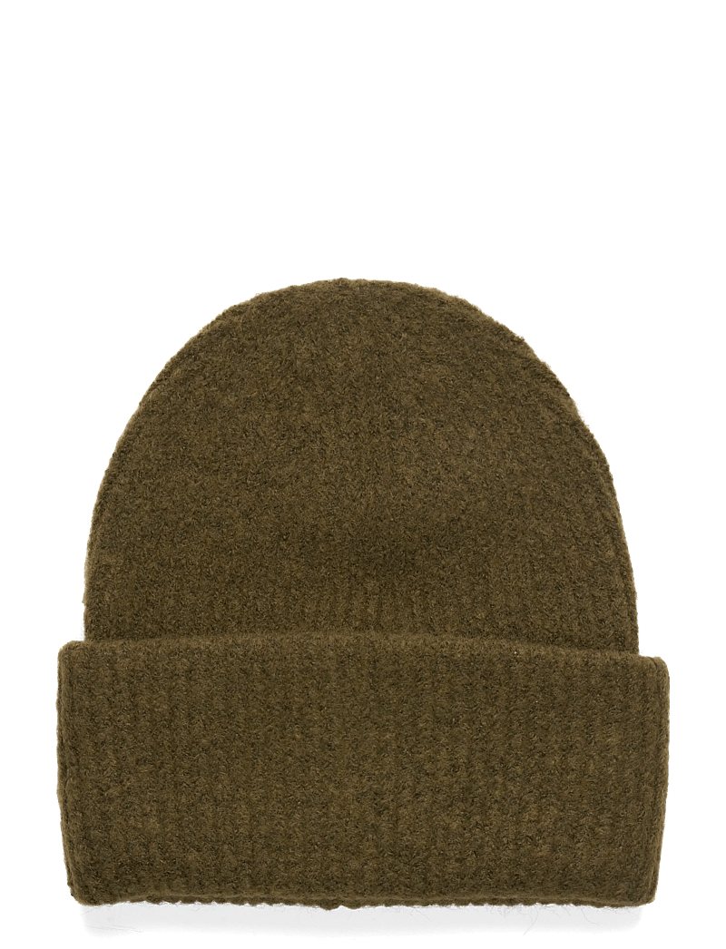 Gina Tricot - Rib beanie - mössor - khaki (7260) - 0