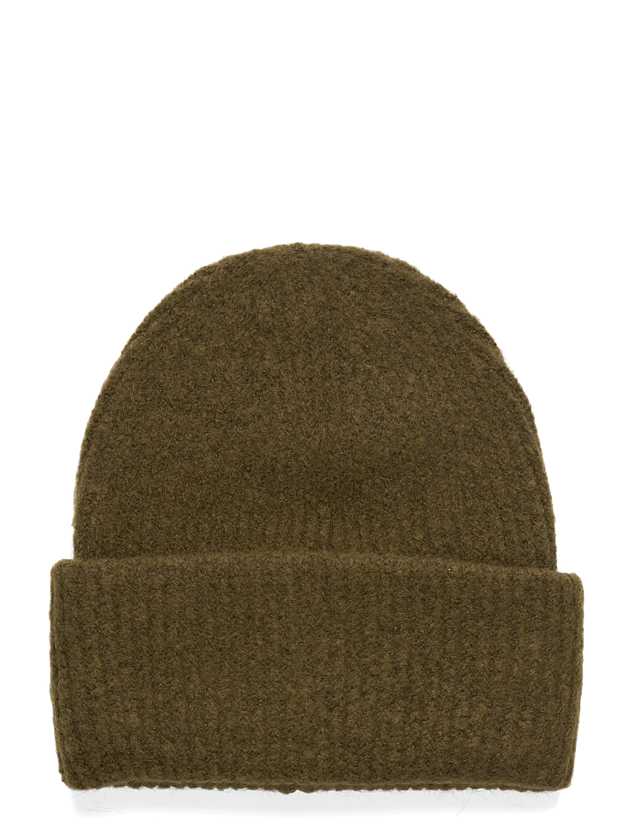 Gina Tricot - Rib beanie - beanies - khaki (7260) - 0