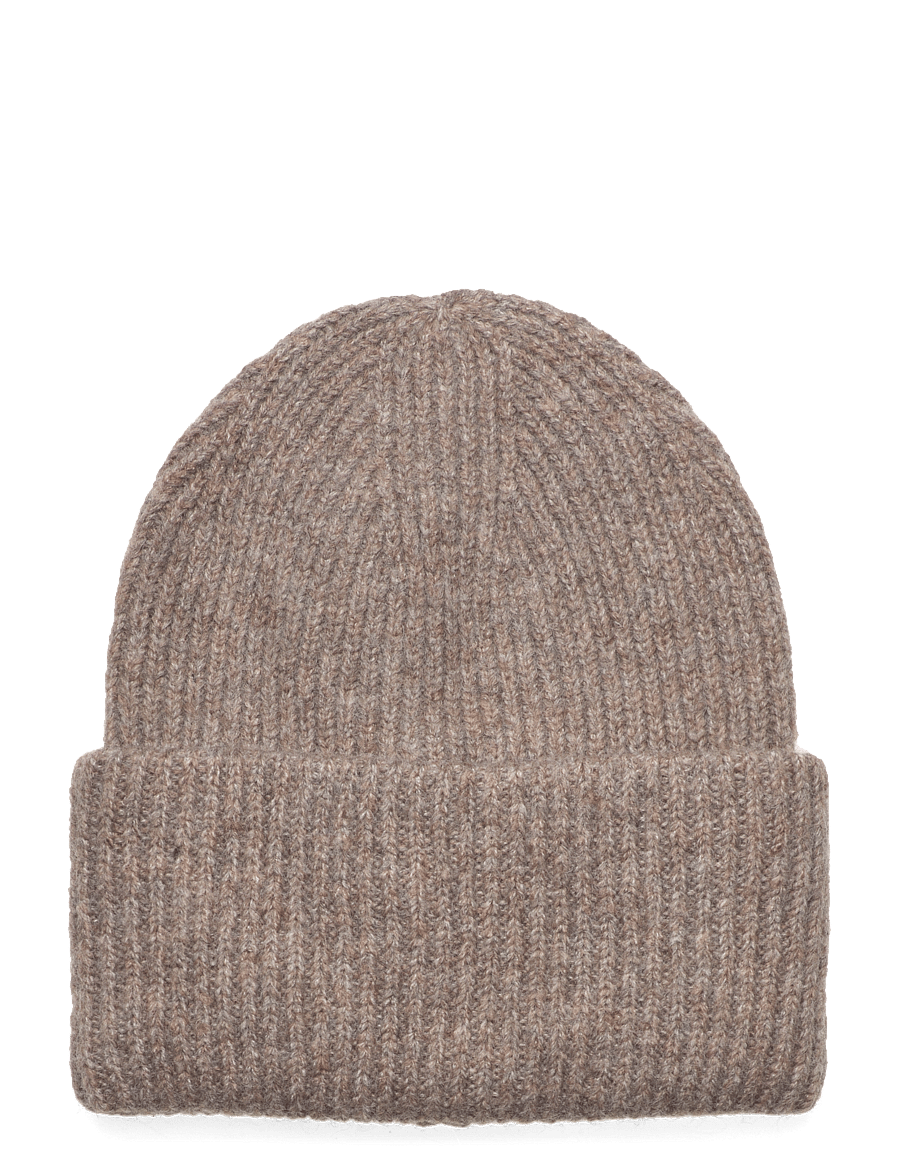 Gina Tricot - Rib beanie - mössor - light brown (7053) - 0