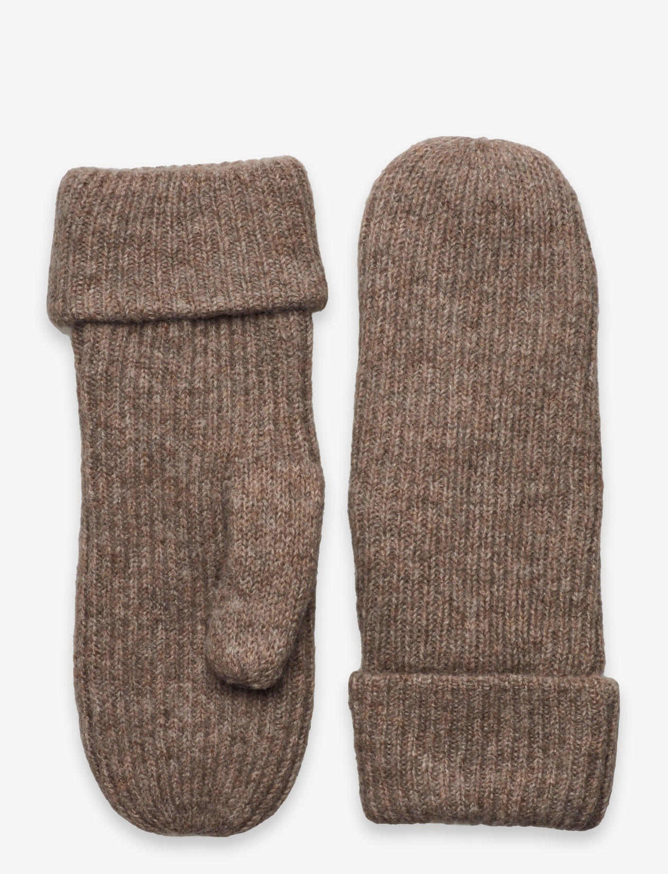 Gina Tricot - Rib mittens - lapaset - light brown (7053) - 0
