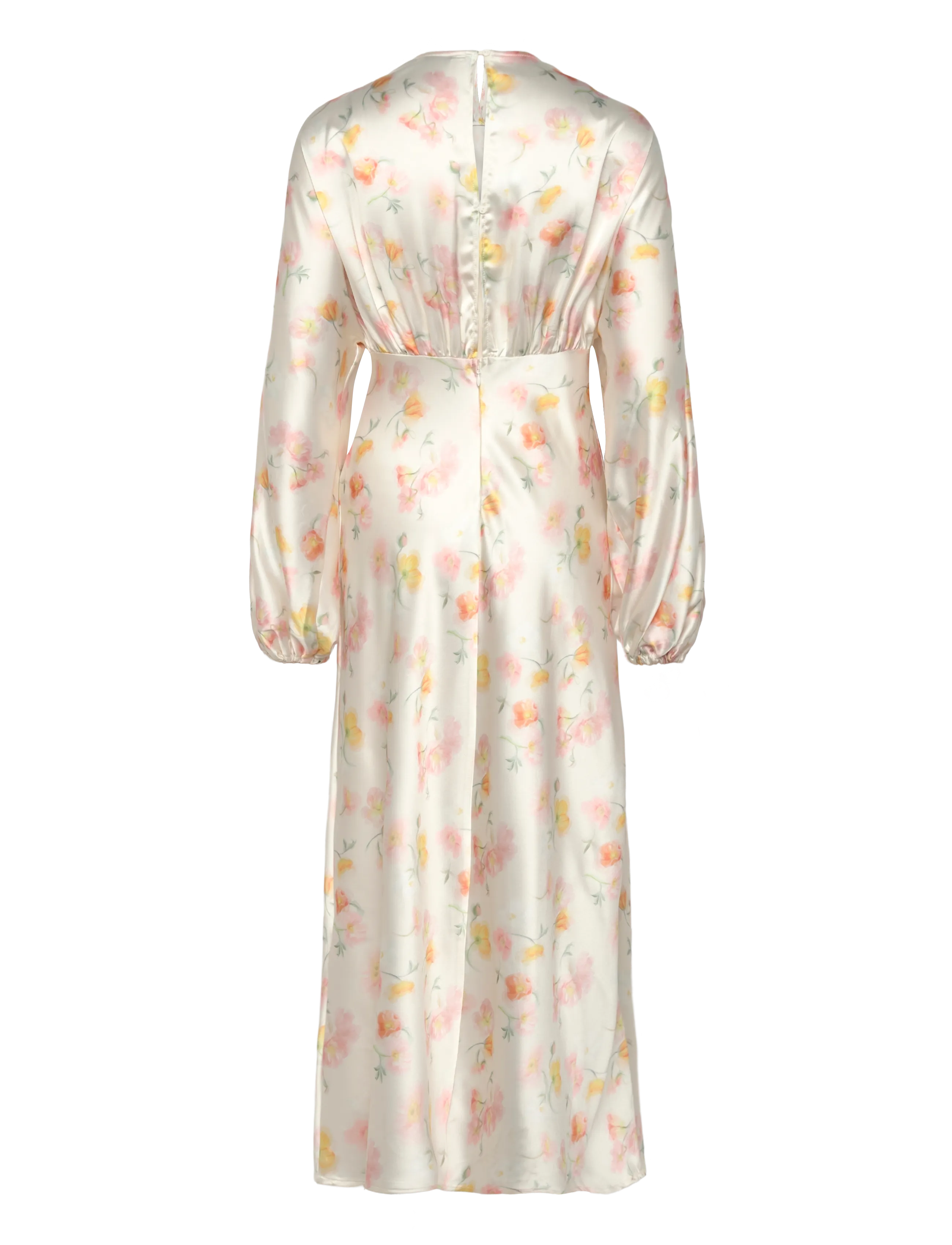 Gina Tricot - satin midaxi dress - flower pedals - 1
