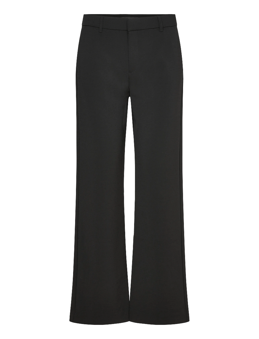 Gina Tricot - Straight regular trousers - broeken met rechte pijp - black (9000) - 1