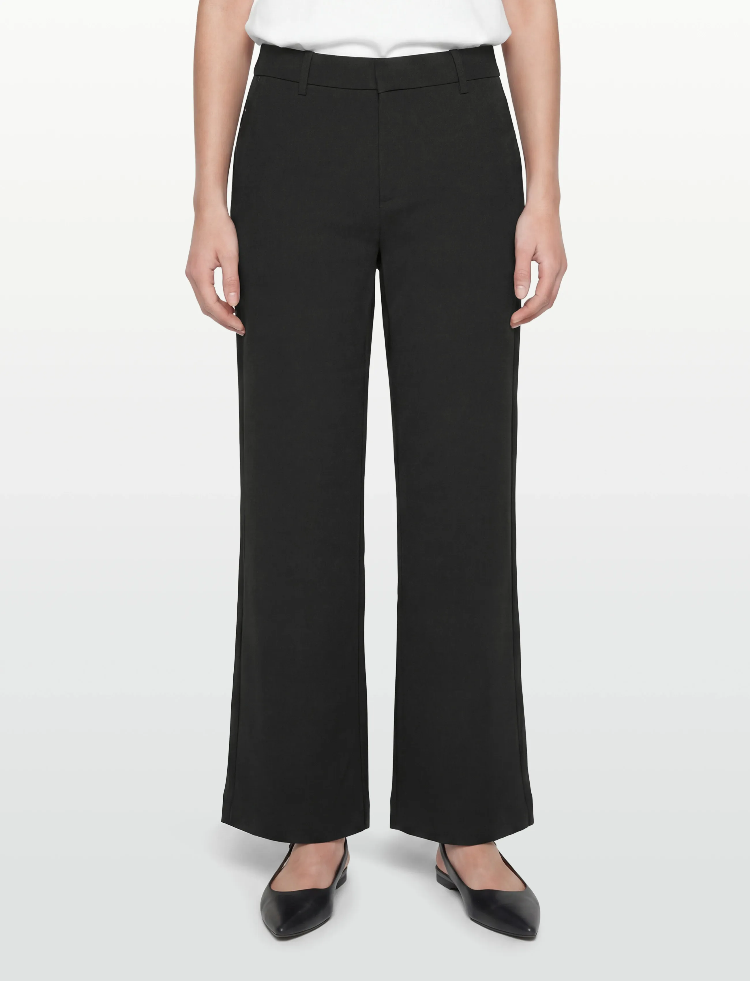 Gina Tricot - Straight regular trousers - broeken met rechte pijp - black (9000) - 3