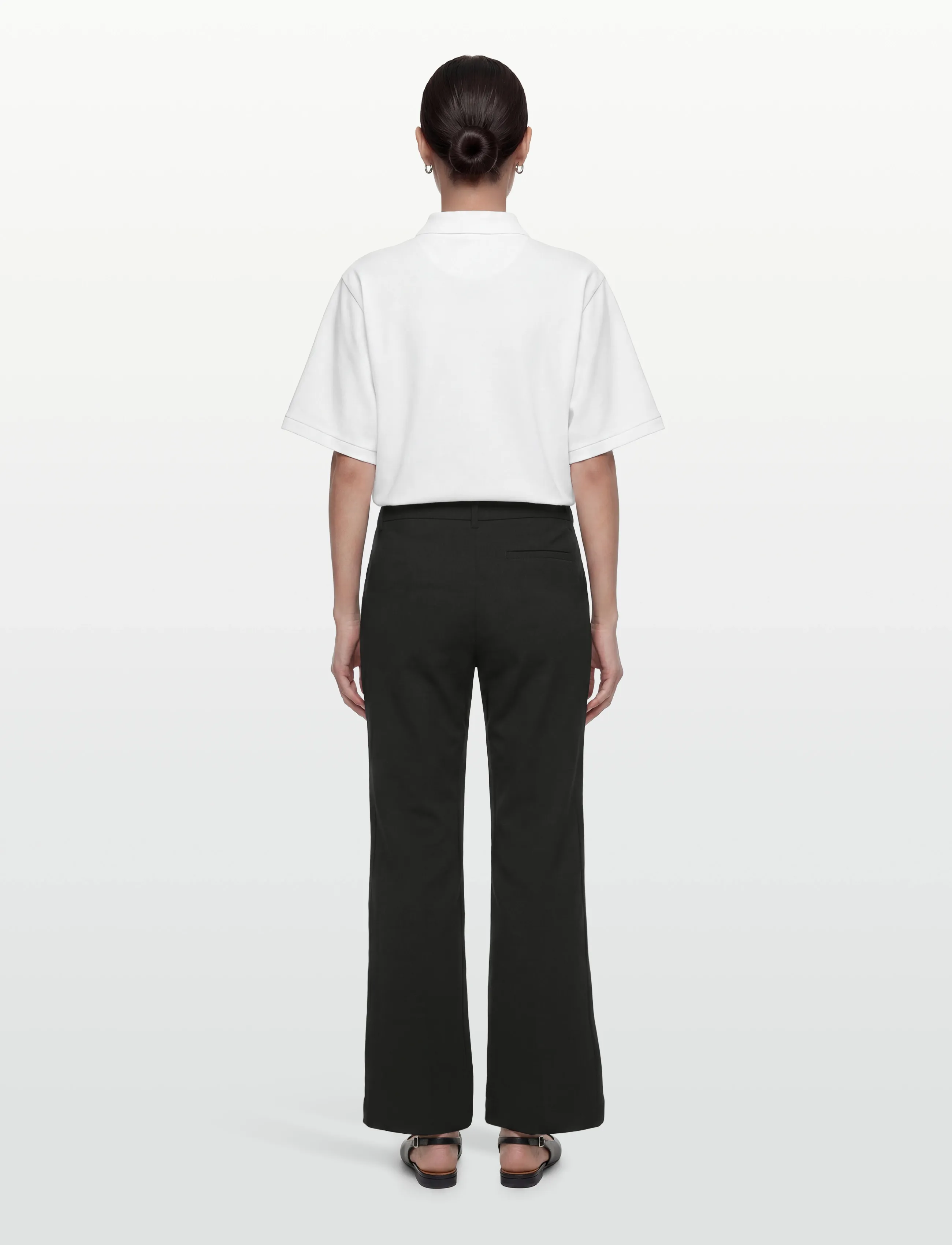 Gina Tricot - Straight regular trousers - broeken met rechte pijp - black (9000) - 4