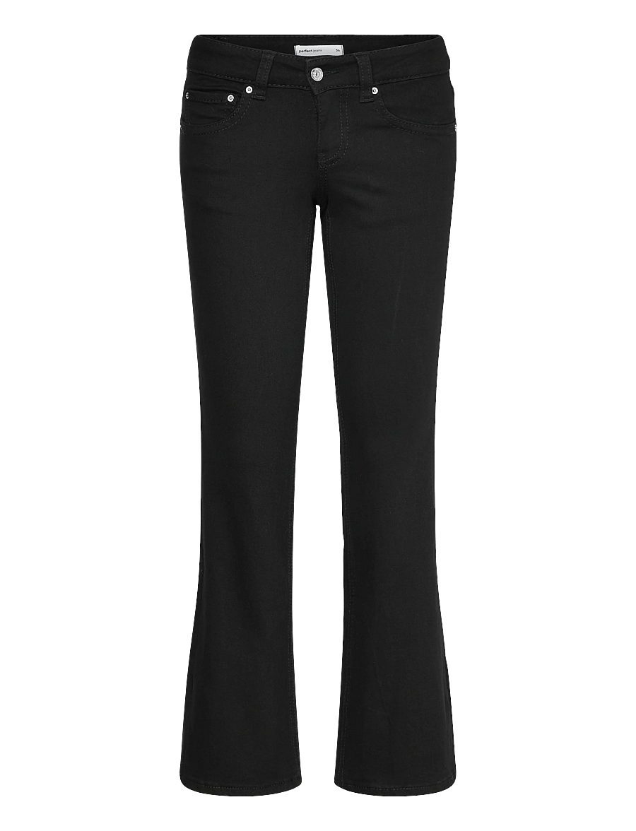 Gina Tricot - Y2k petite bootcut jeans - black (9000) - 0