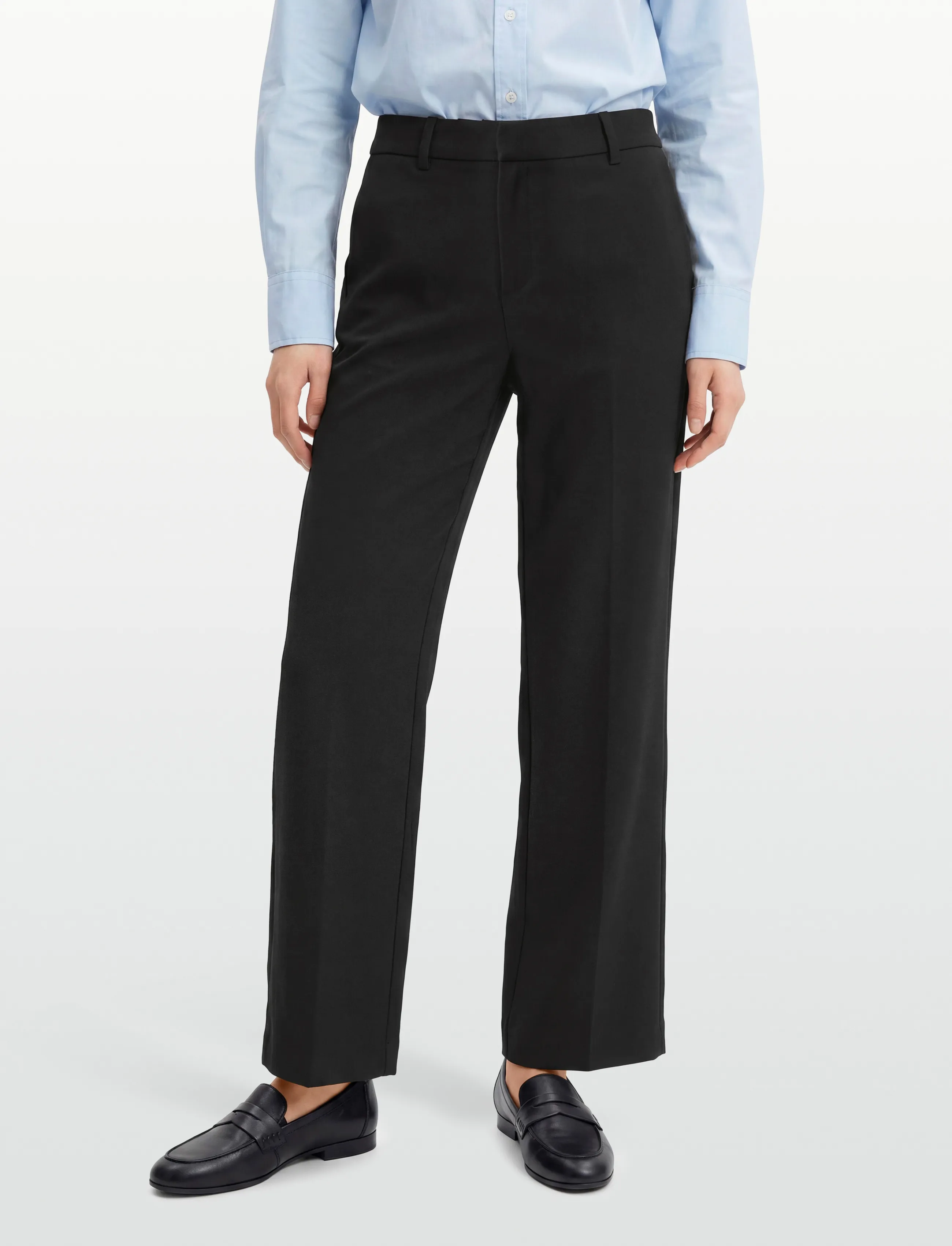 Gina Tricot - Straight petite trousers - bukser med lige ben - black (9000) - 3