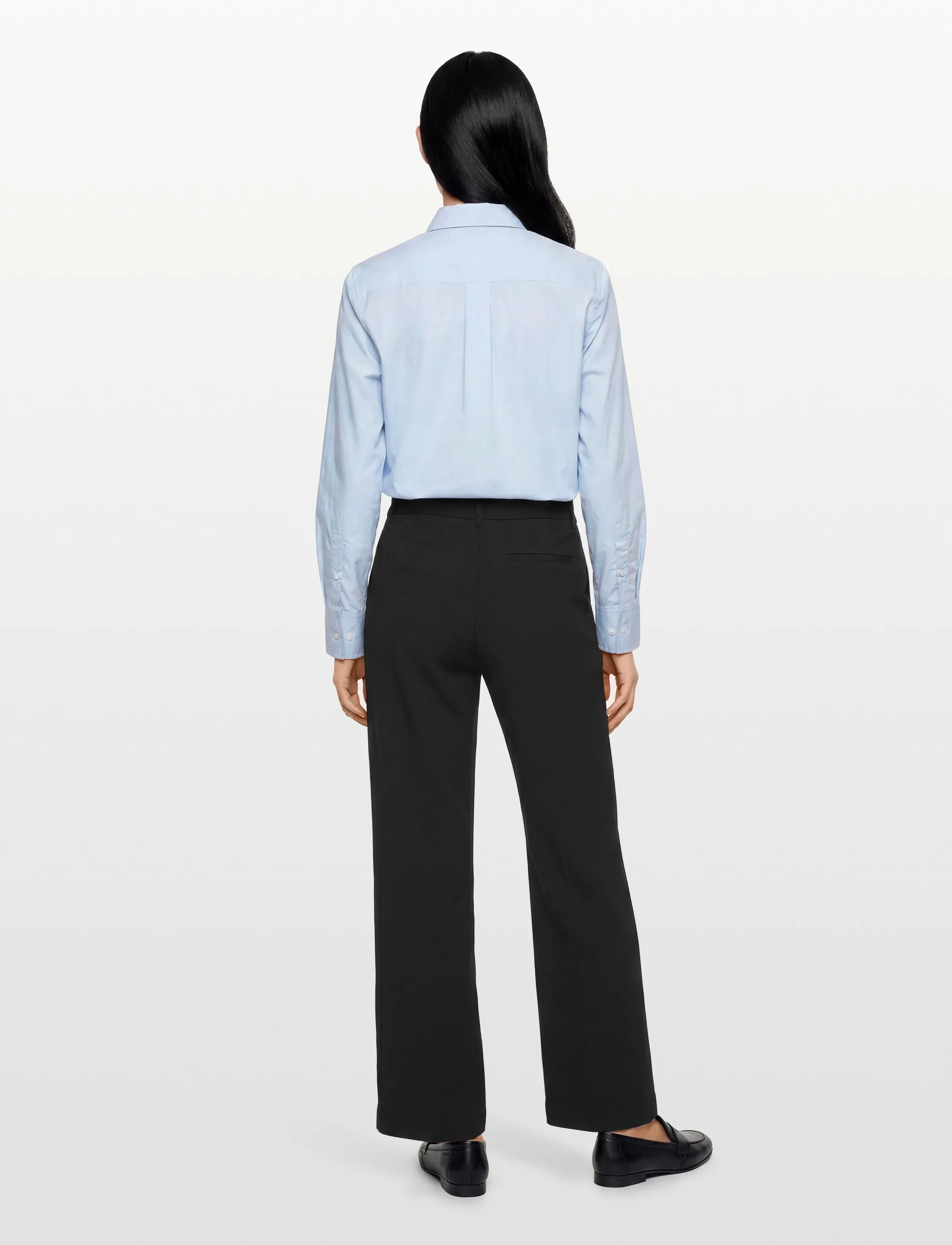 Gina Tricot - Straight petite trousers - spodnie proste - black (9000) - 4