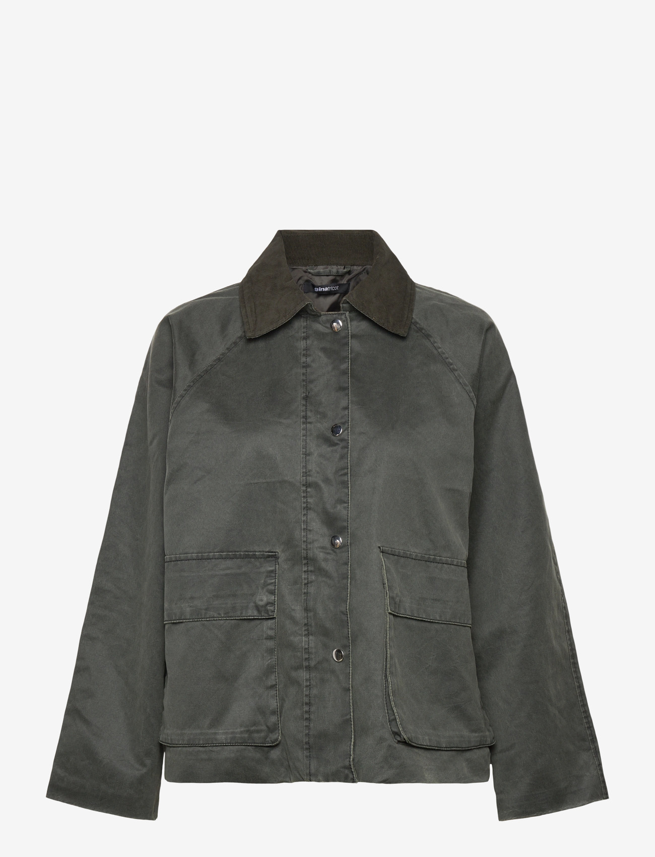Gina Tricot - Waxed effect jacket - utilityjackor - dark green (6049) - 0
