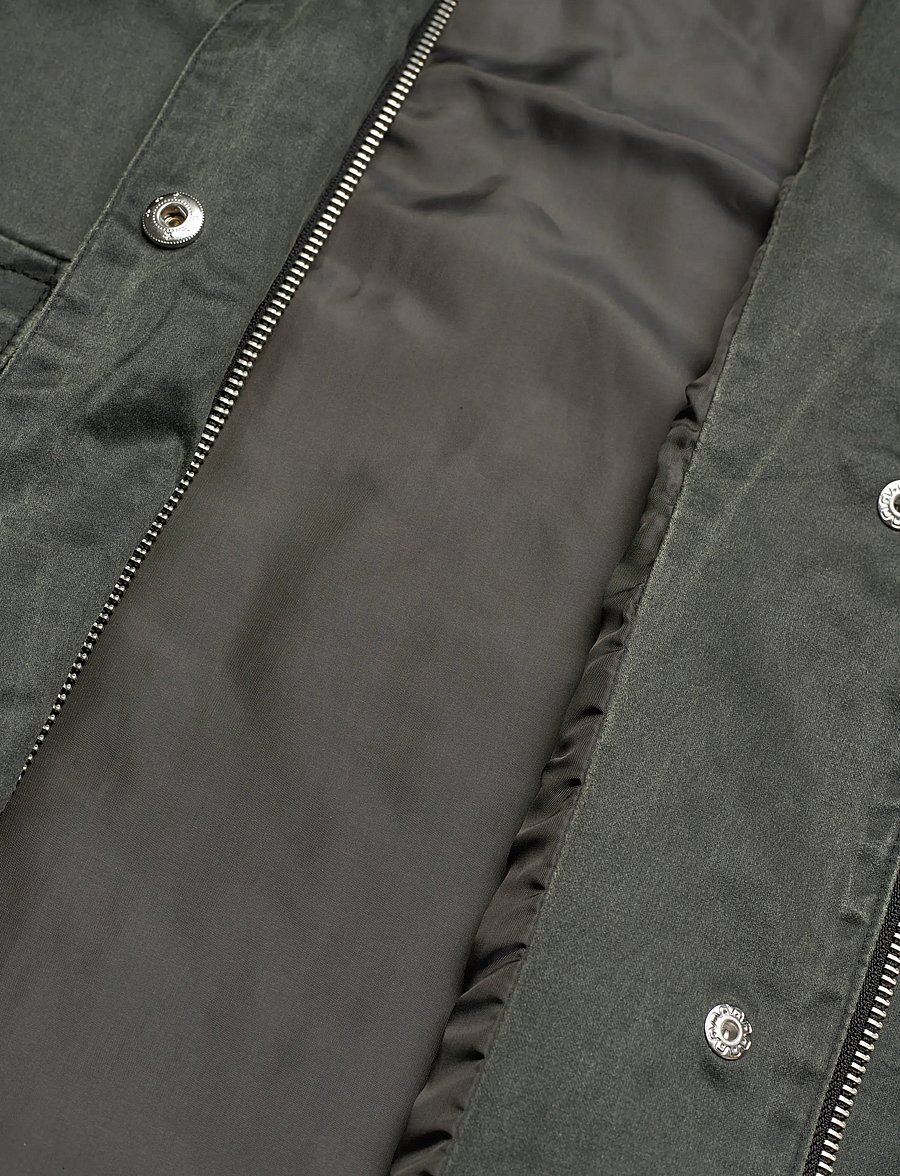 Gina Tricot - Waxed effect jacket - utility jackets - dark green (6049) - 4