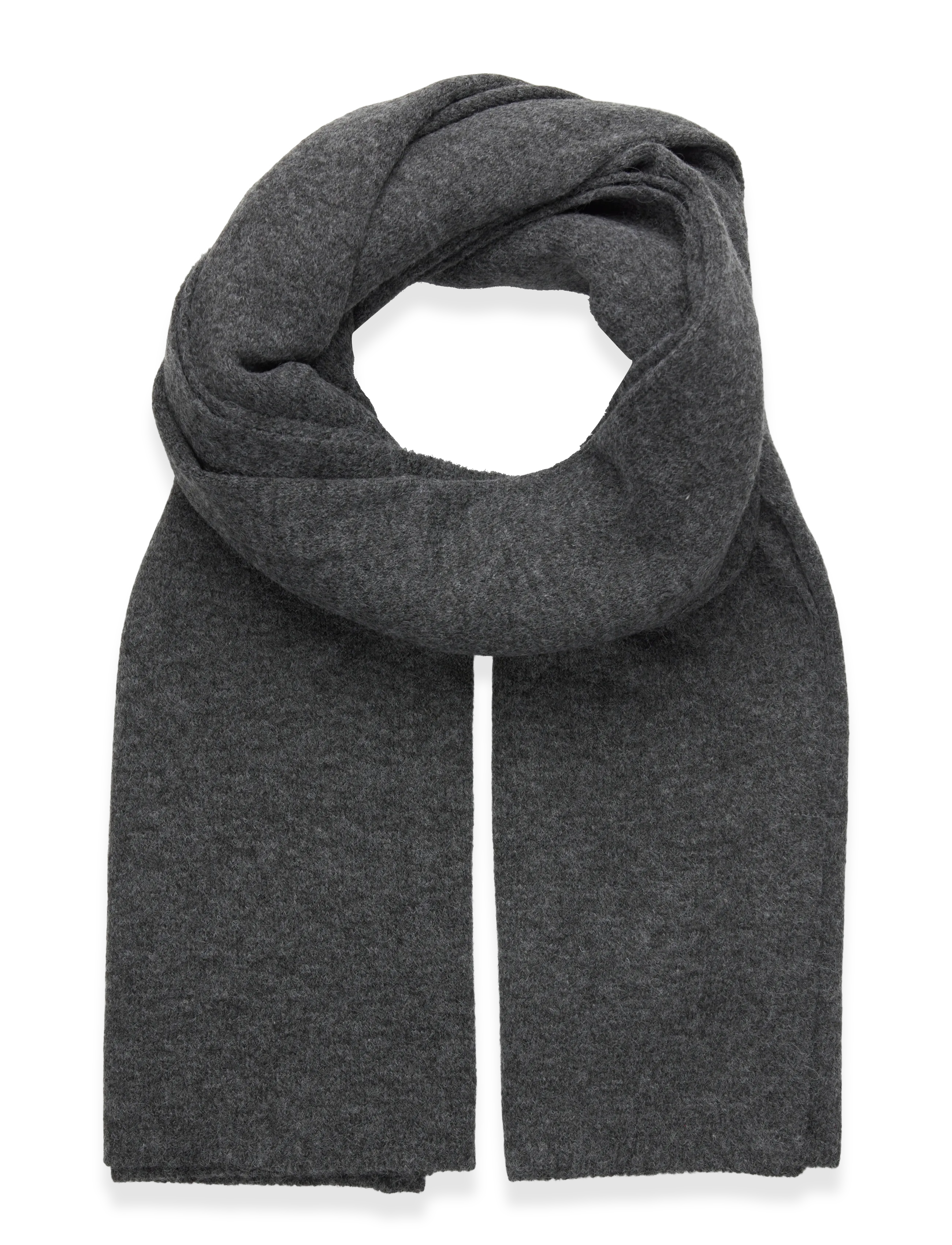 Gina Tricot soft knitted scarf - Transitional Layering - ANTRACIT / grey