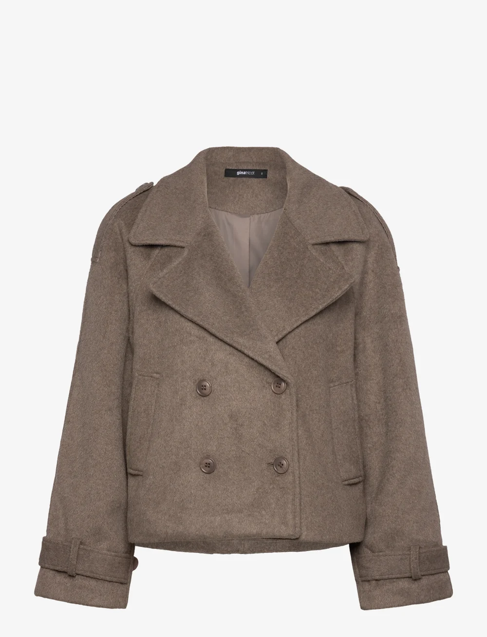 Gina Tricot - Wool blend trench coat - vinterjackor - taupe (7177) - 0