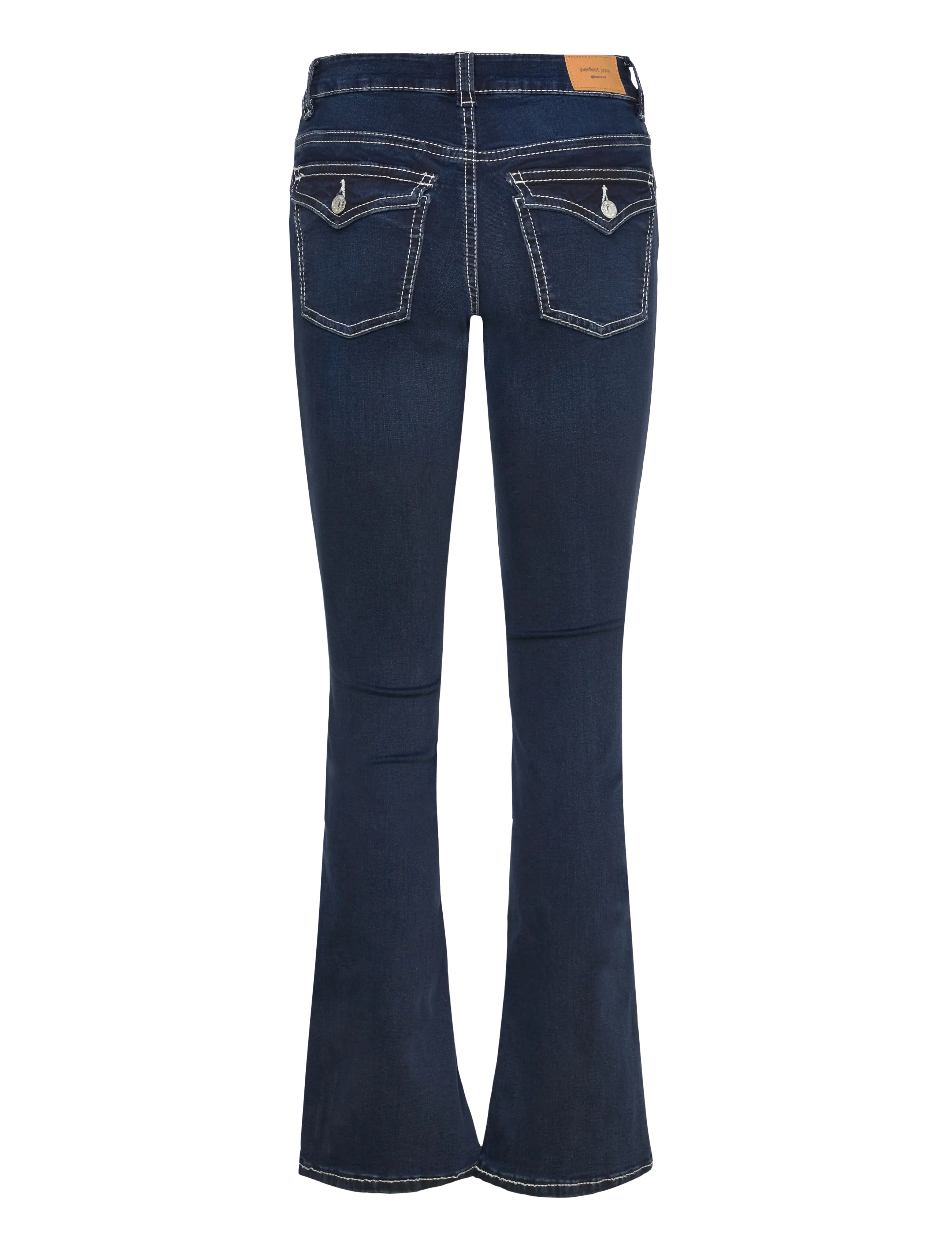 Gina Tricot - Y2k low bootcut jeans - alt laienevad teksad - deep blue (5228) - 1