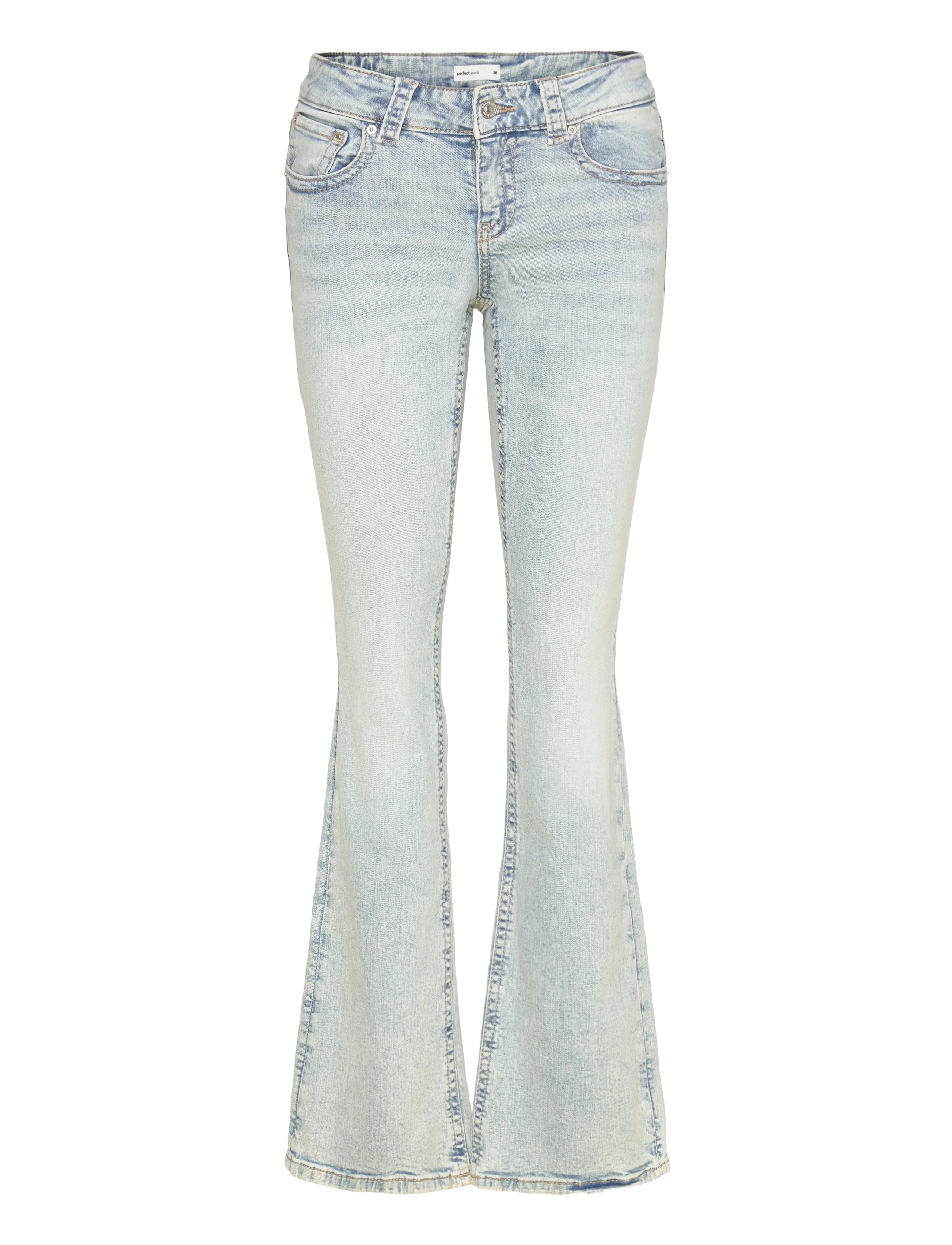 Y2k low bootcut jeans - LT BLUE