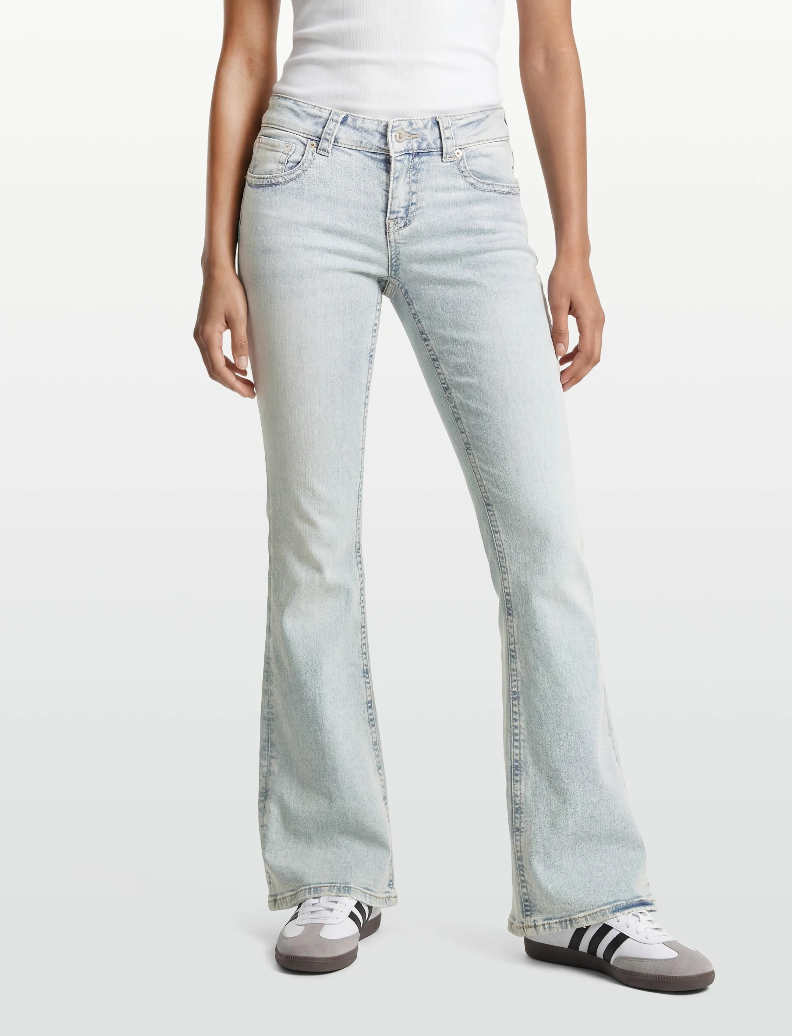 Gina Tricot - Y2k low bootcut jeans - bootcut jeans - lt blue - 3
