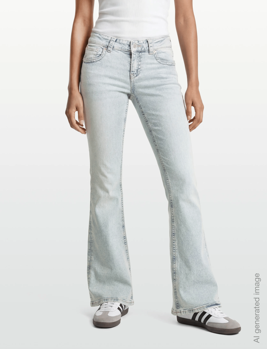 Gina Tricot - Y2k low bootcut jeans - bootcut jeans - lt blue - 3