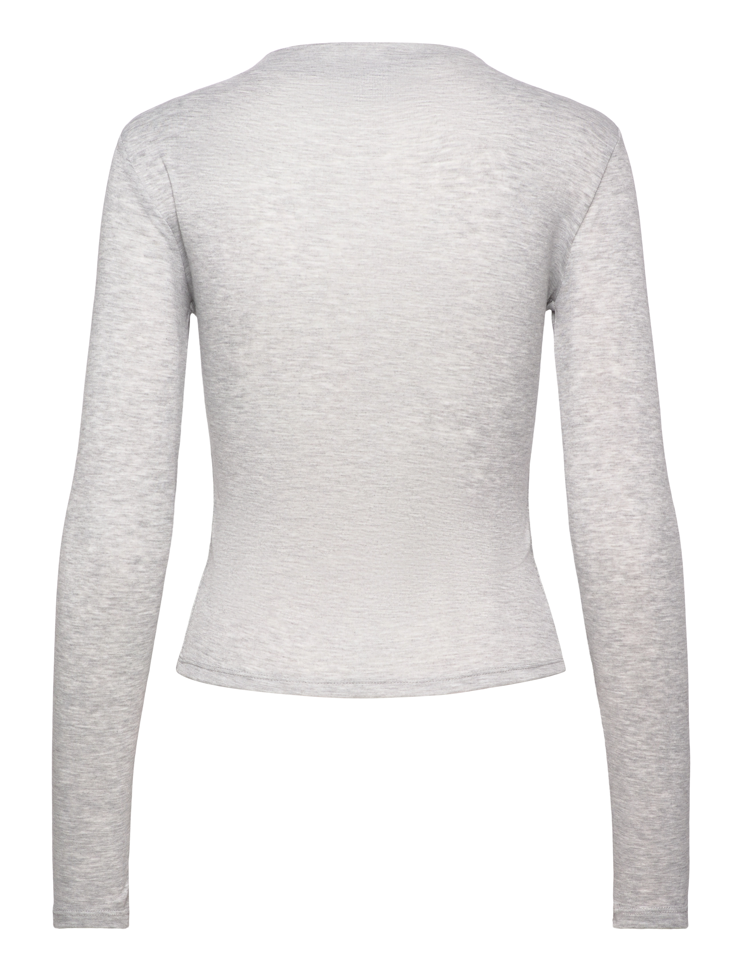 Gina Tricot - Button top - strickjacken - lt grey melange - 1