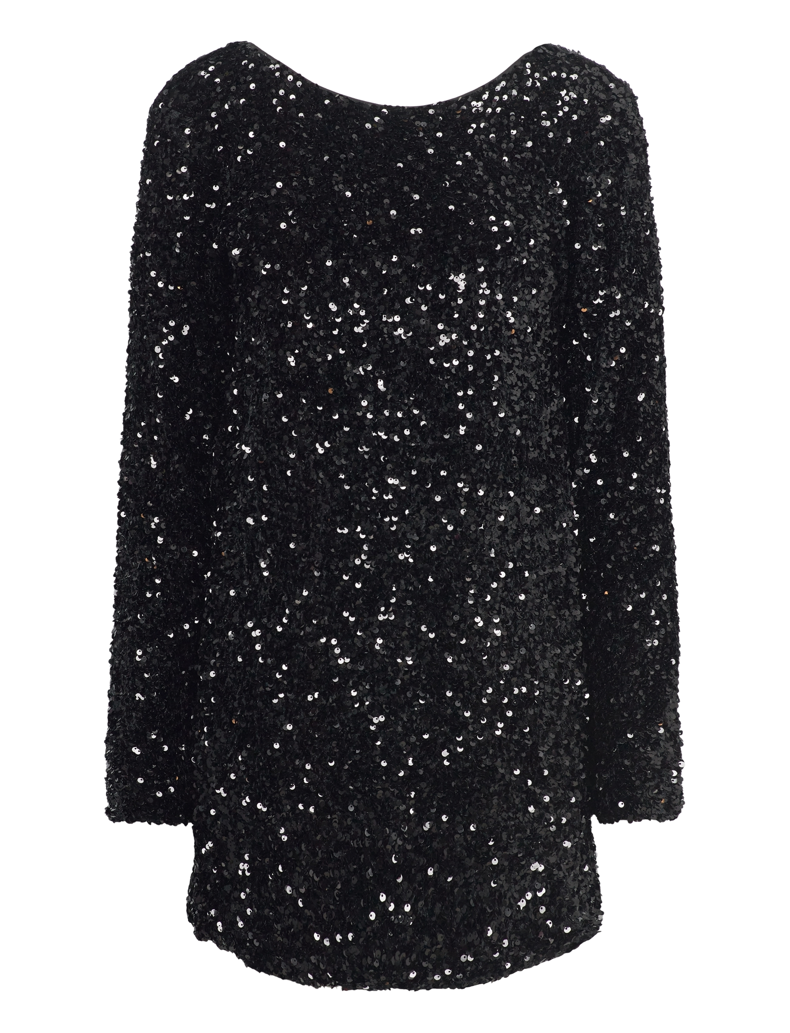 Gina Tricot Loose Sequin Mini Dress, M, Dresses, Schwarz - Short Frauen