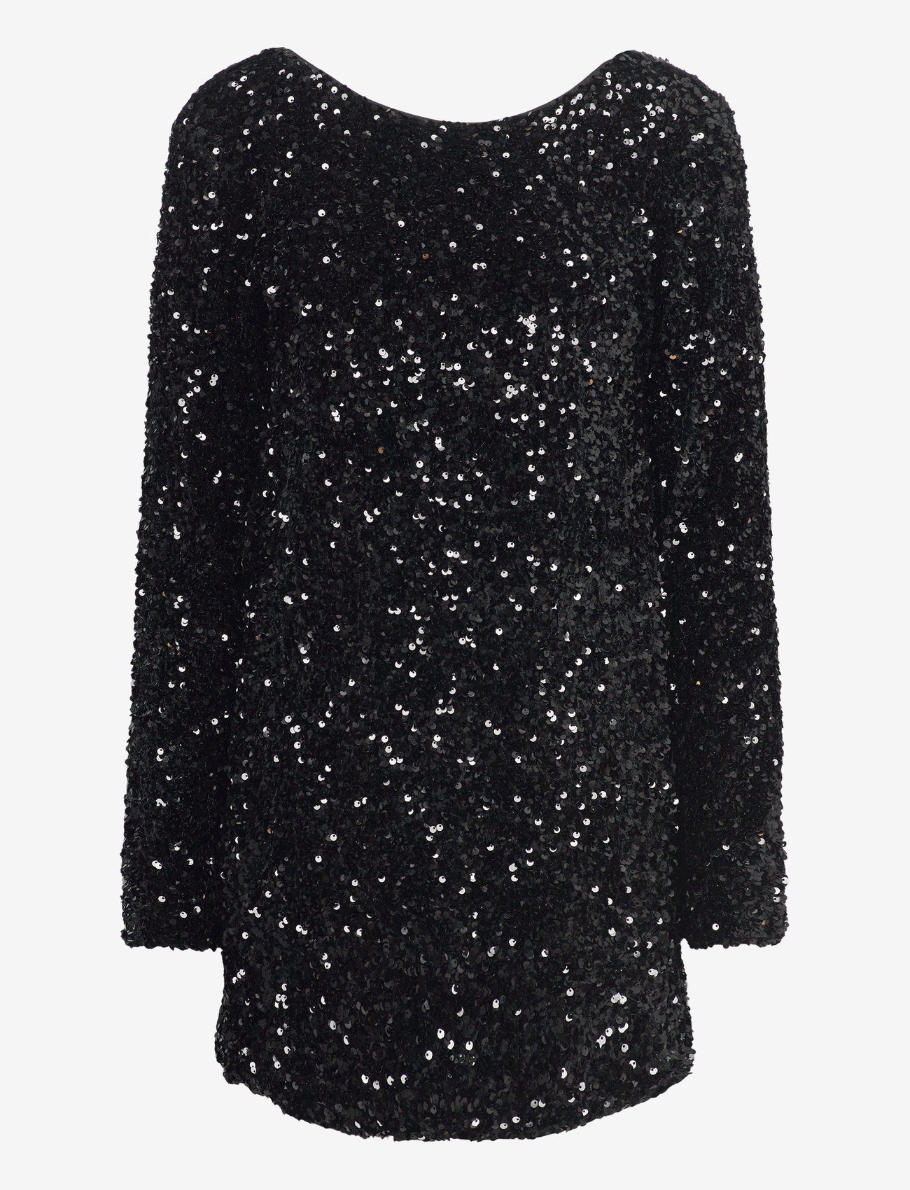 Gina Tricot - Loose sequin mini dress - pailletkjoler - black (9000) - 0