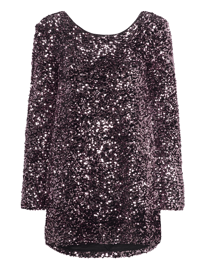 Gina Tricot - Loose sequin mini dress - pailletkjoler - pink - 0