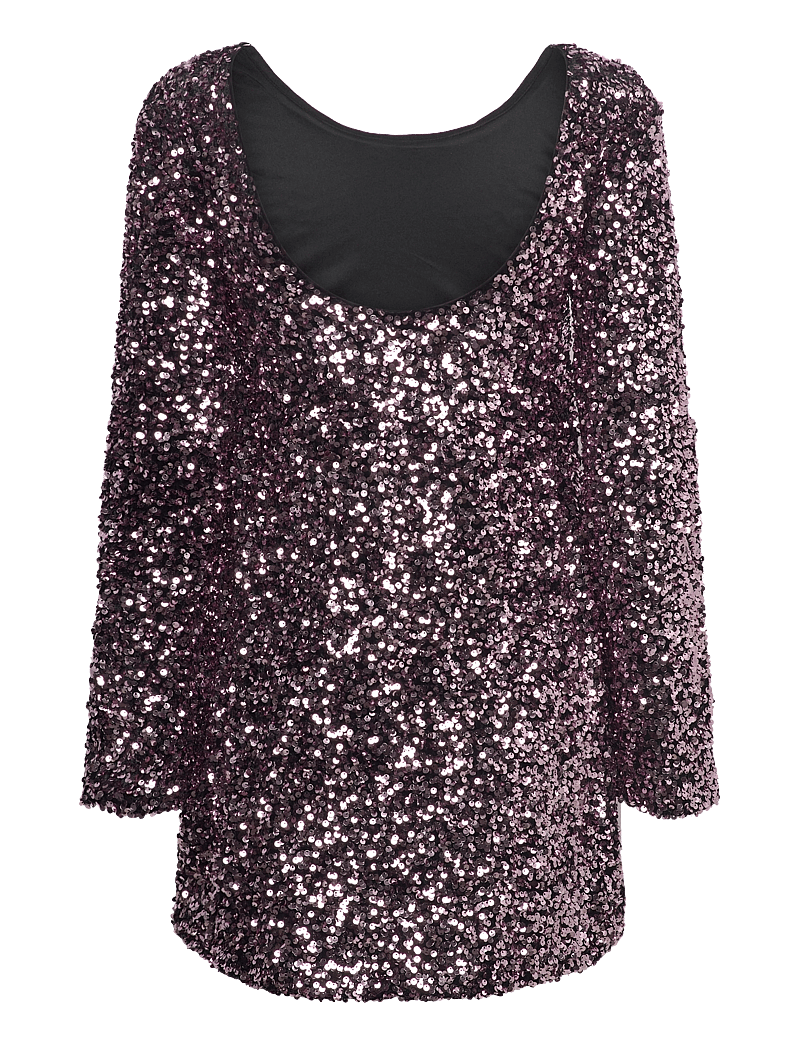 Gina Tricot - Loose sequin mini dress - pailletkjoler - pink - 1