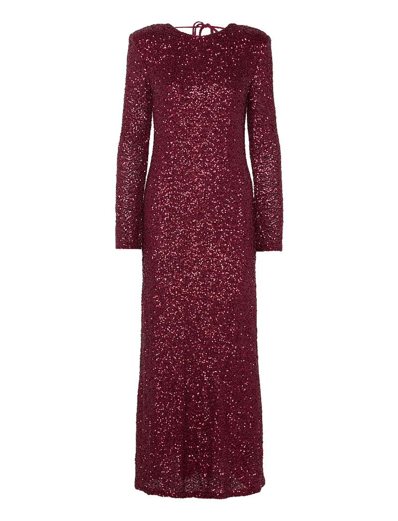 Gina Tricot - Sequins maxi dress - litterkleidid - tawny port - 0