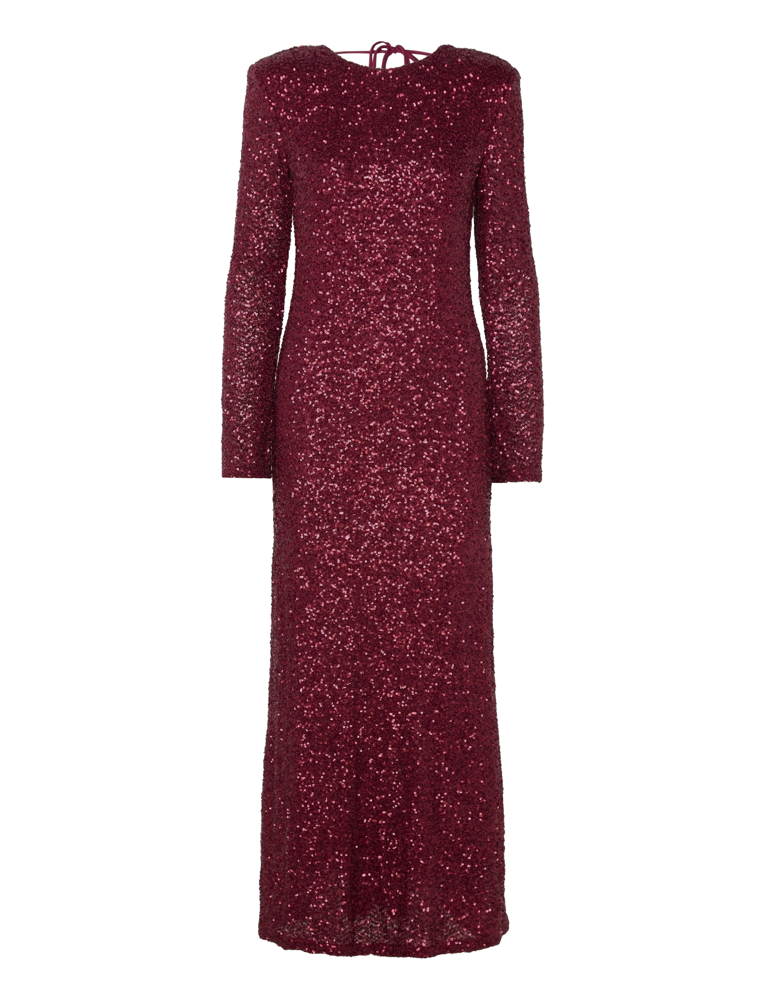 Gina Tricot Sequins maxi dress - Kalėdinės suknelės - TAWNY PORT / burgundy