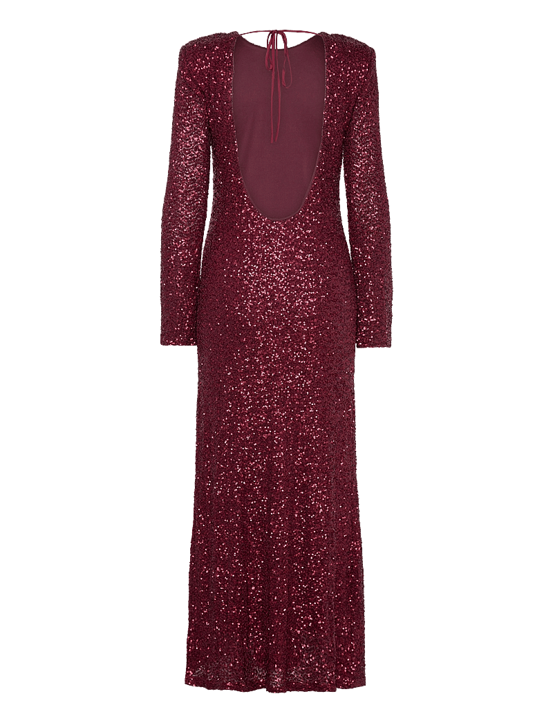 Gina Tricot - Sequins maxi dress - litterkleidid - tawny port - 1