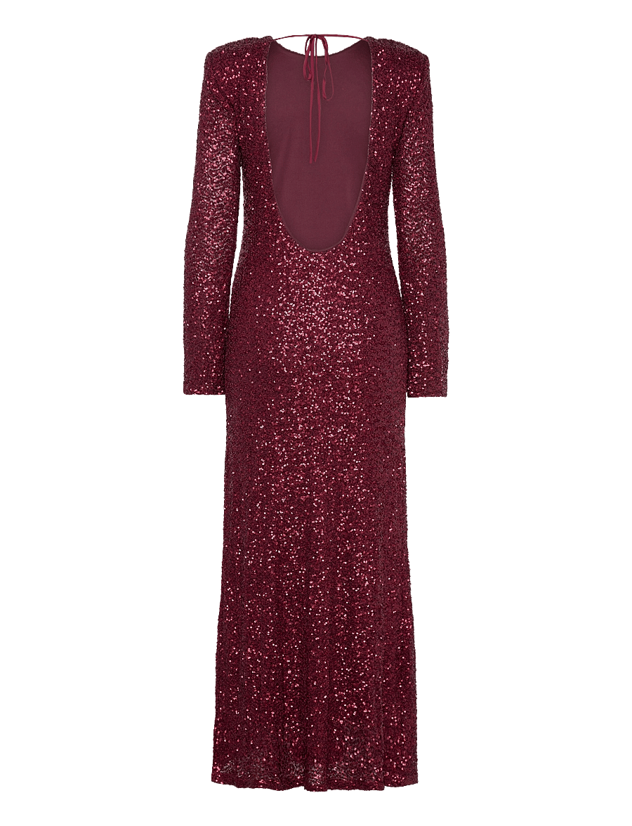 Gina Tricot - Sequins maxi dress - litritega kleidid - tawny port - 1