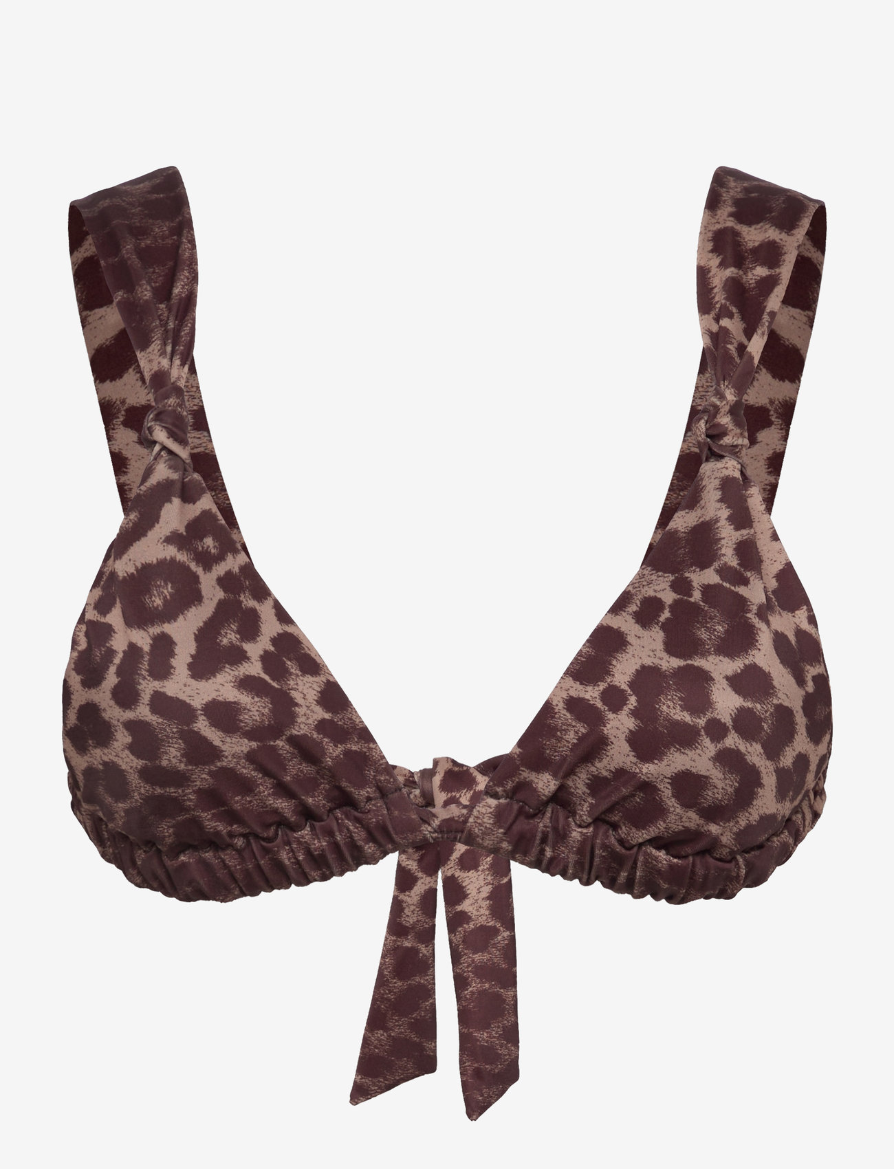 Gina Tricot - Wide strap bikini top - triangle bikinis - leo (7169) - 0