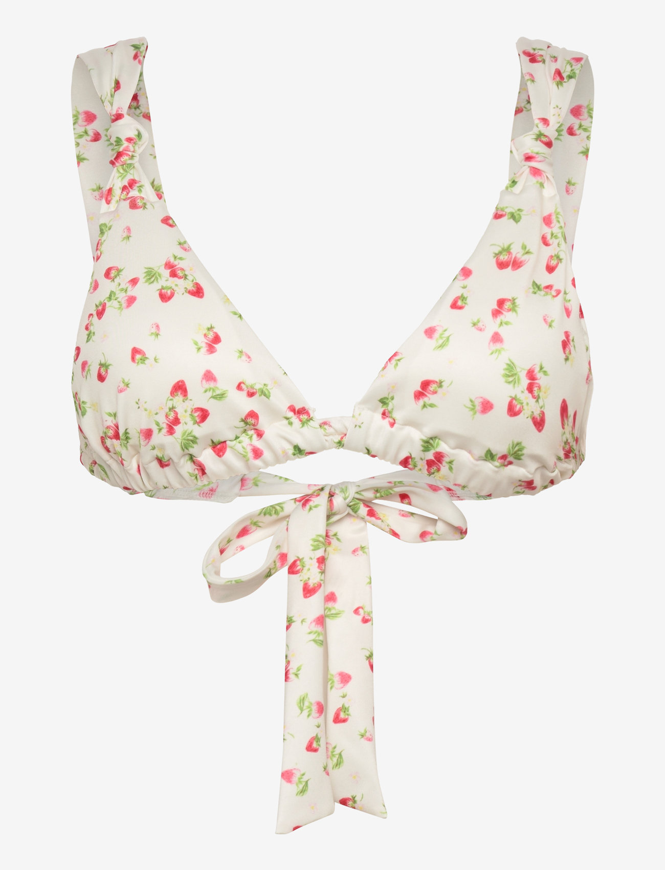 Gina Tricot - Wide strap bikini top - triangelformad bikinis - strawberry (0303) - 0